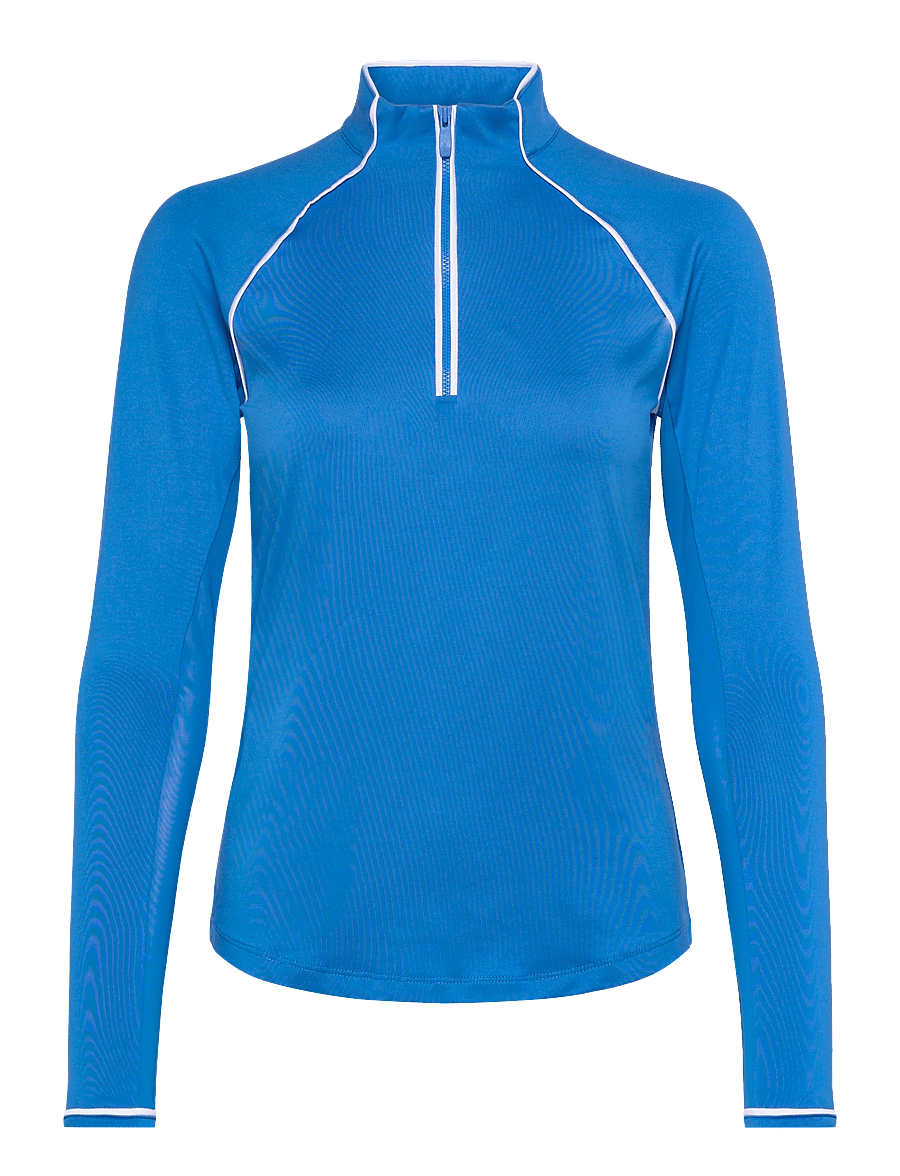 Original Penguin Golf - SOLID 1/4 ZIP SUN PROTECTION TOP - sweatshirts - french blue - 0