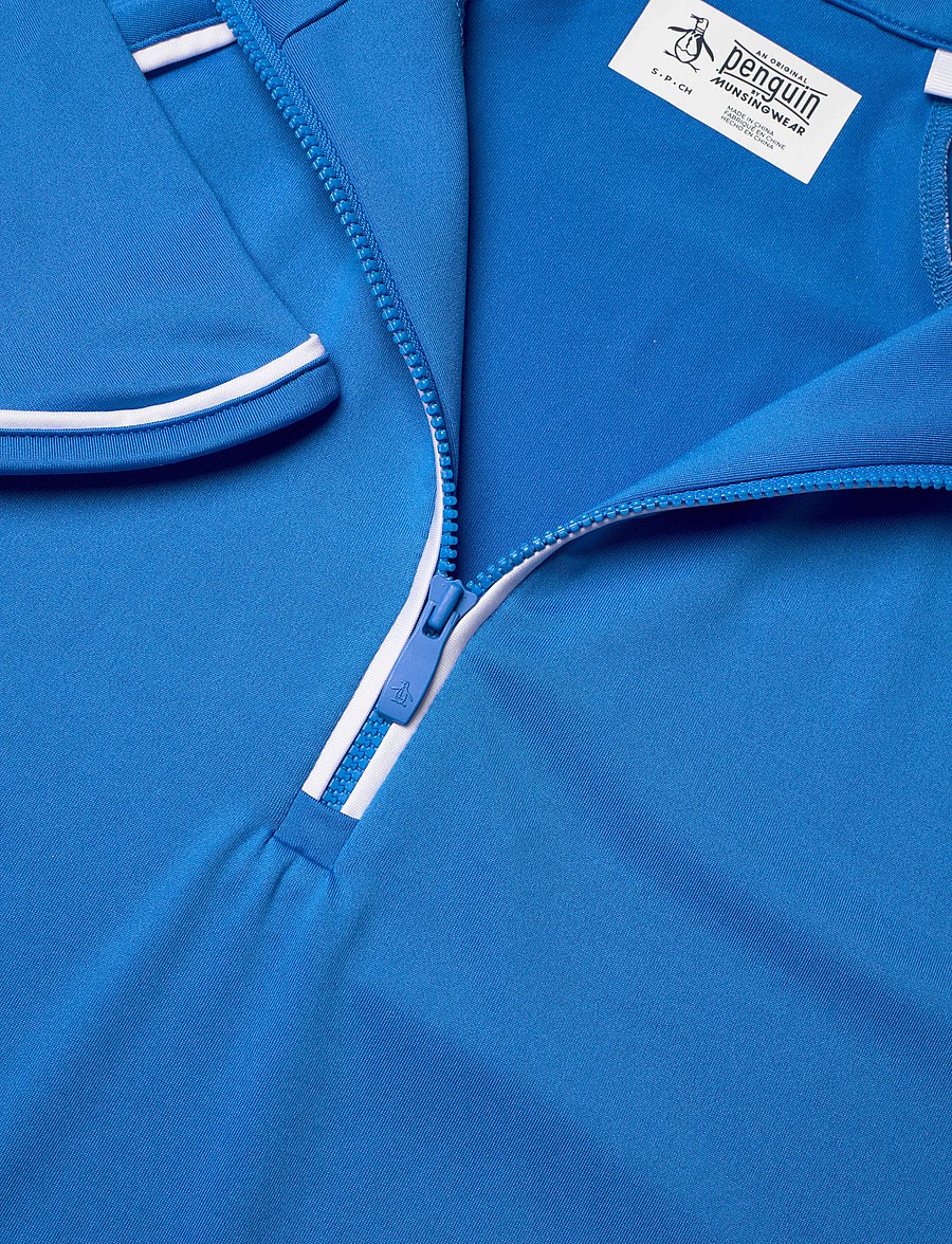 Original Penguin Golf - SOLID 1/4 ZIP SUN PROTECTION TOP - sweatshirts - french blue - 2