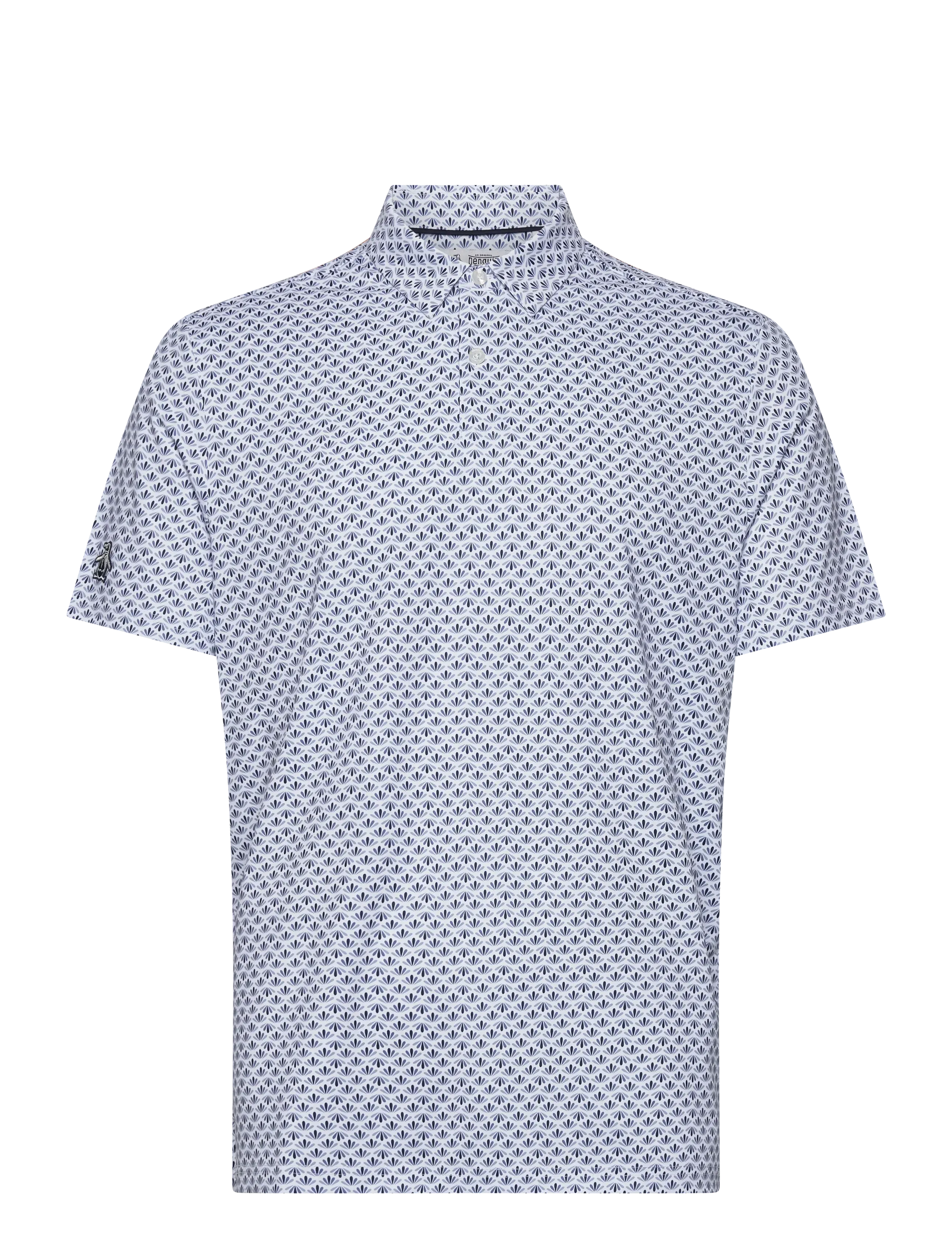 Original Penguin Golf Retro Geo Print Polo - Poloer - BLACK IRIS / navy