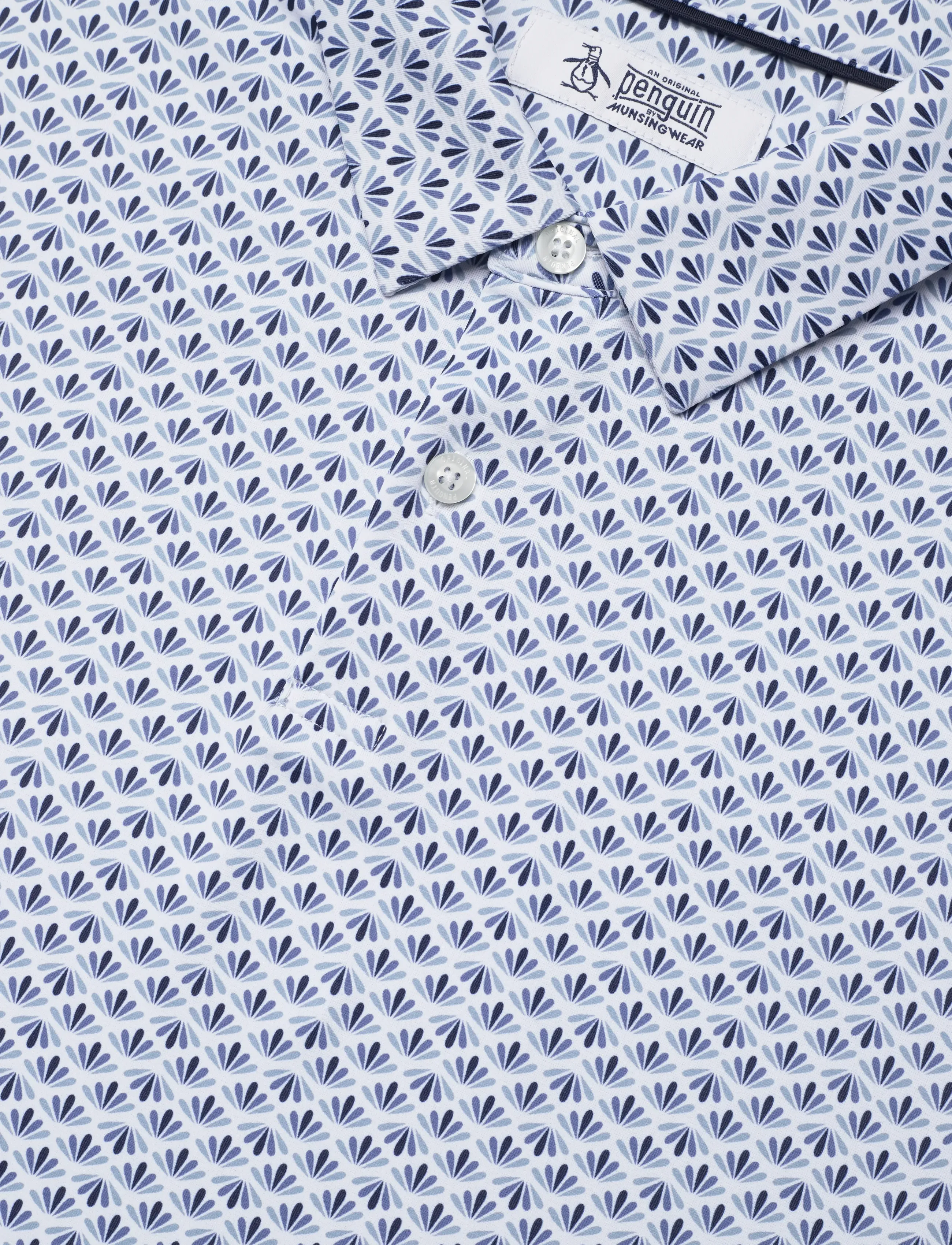 Original Penguin Golf - Retro Geo Print Polo - alussärgid ja t-särgid - black iris - 2