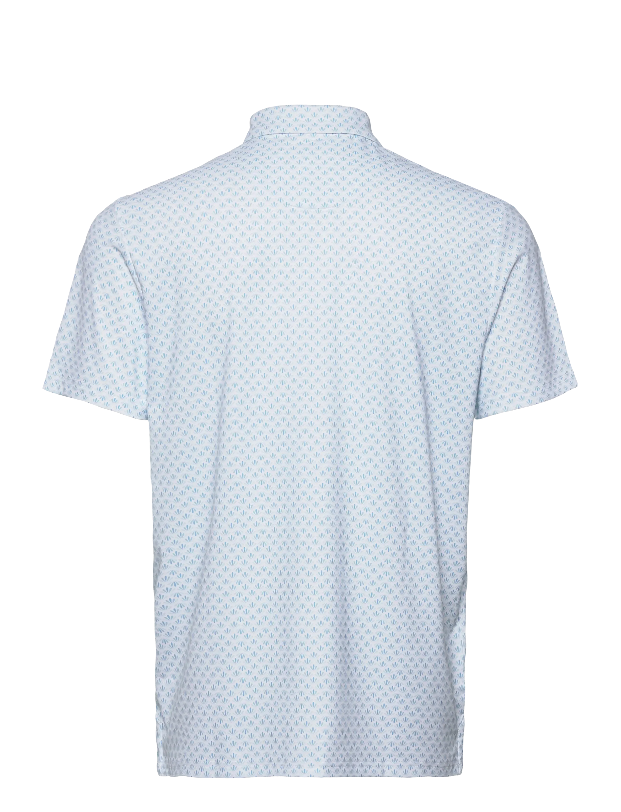 Original Penguin Golf - Retro Geo Print Polo - blue grotto - 1