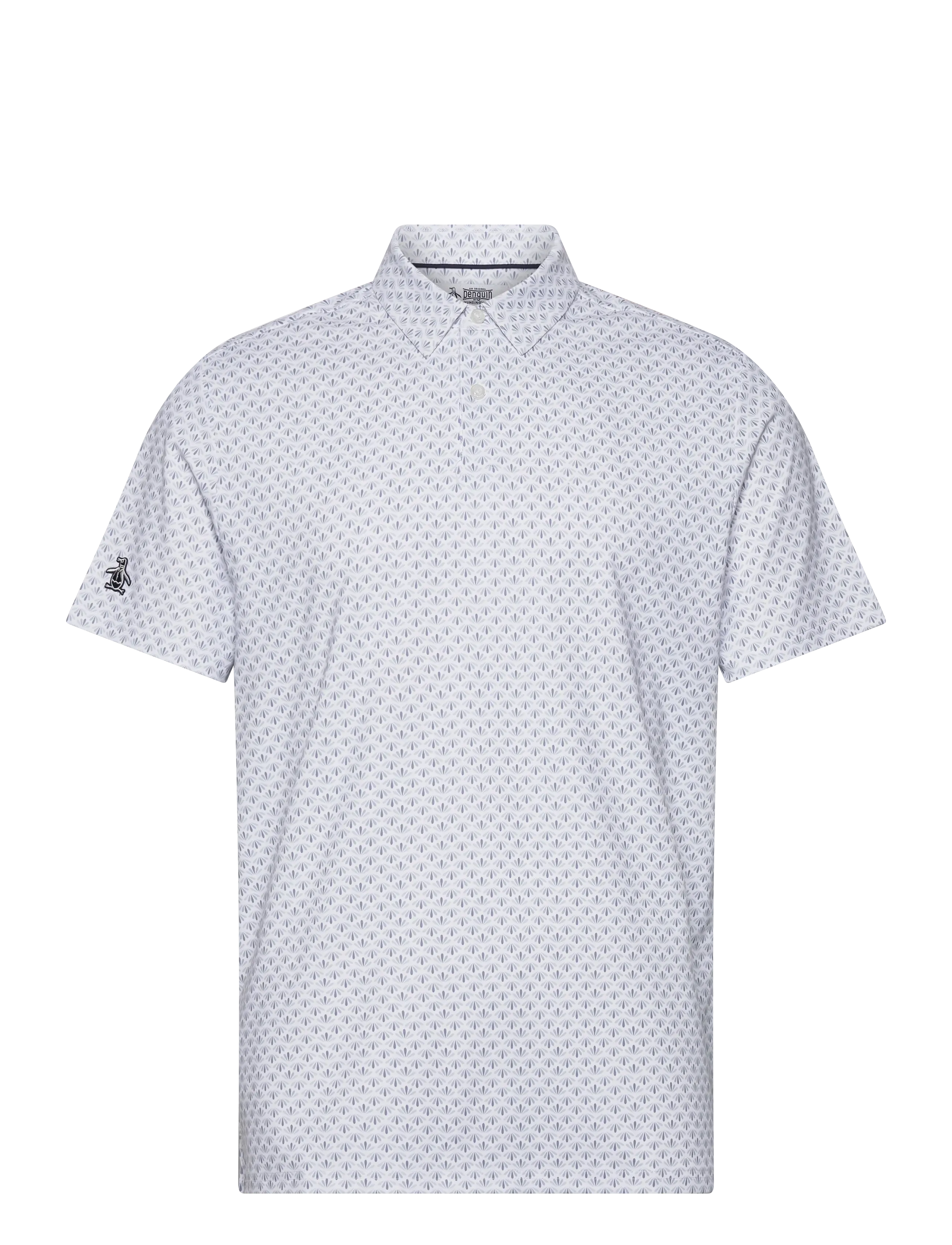 Original Penguin Golf - Retro Geo Print Polo - alussärgid ja t-särgid - bright white - 0