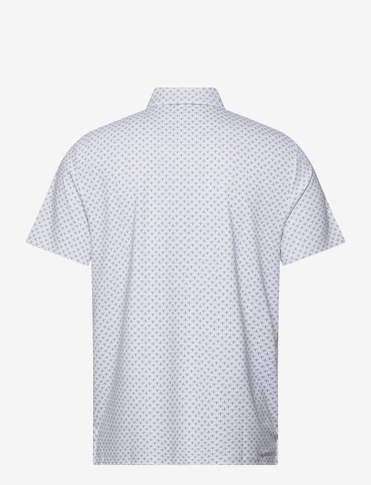 Original Penguin Golf - Retro Geo Print Polo - toppar & t-shirts - bright white - 1