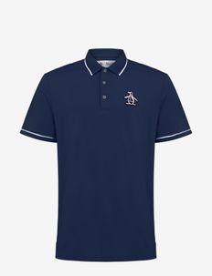 Heritage piped polo with oversized logo, Original Penguin Golf