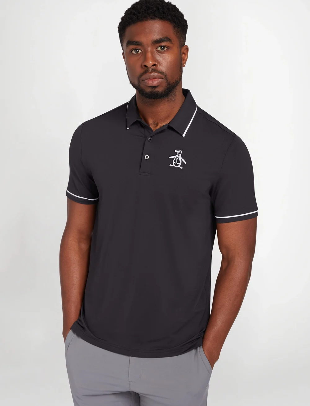 Original Penguin Golf - Heritage Piped Polo - alussärgid ja t-särgid - caviar - 0