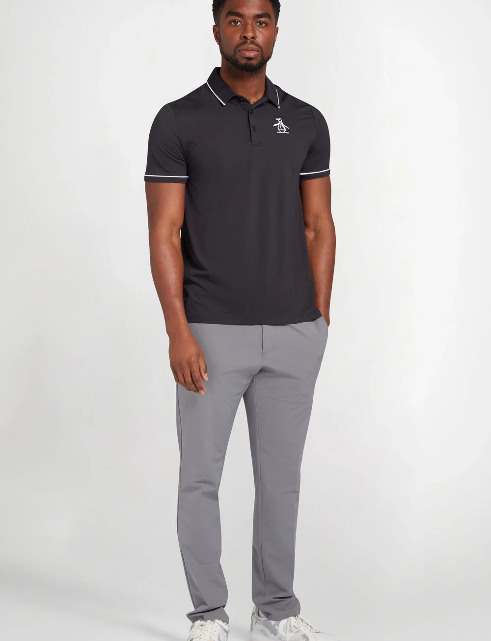 Original Penguin Golf - Heritage Piped Polo - alussärgid ja t-särgid - caviar - 3