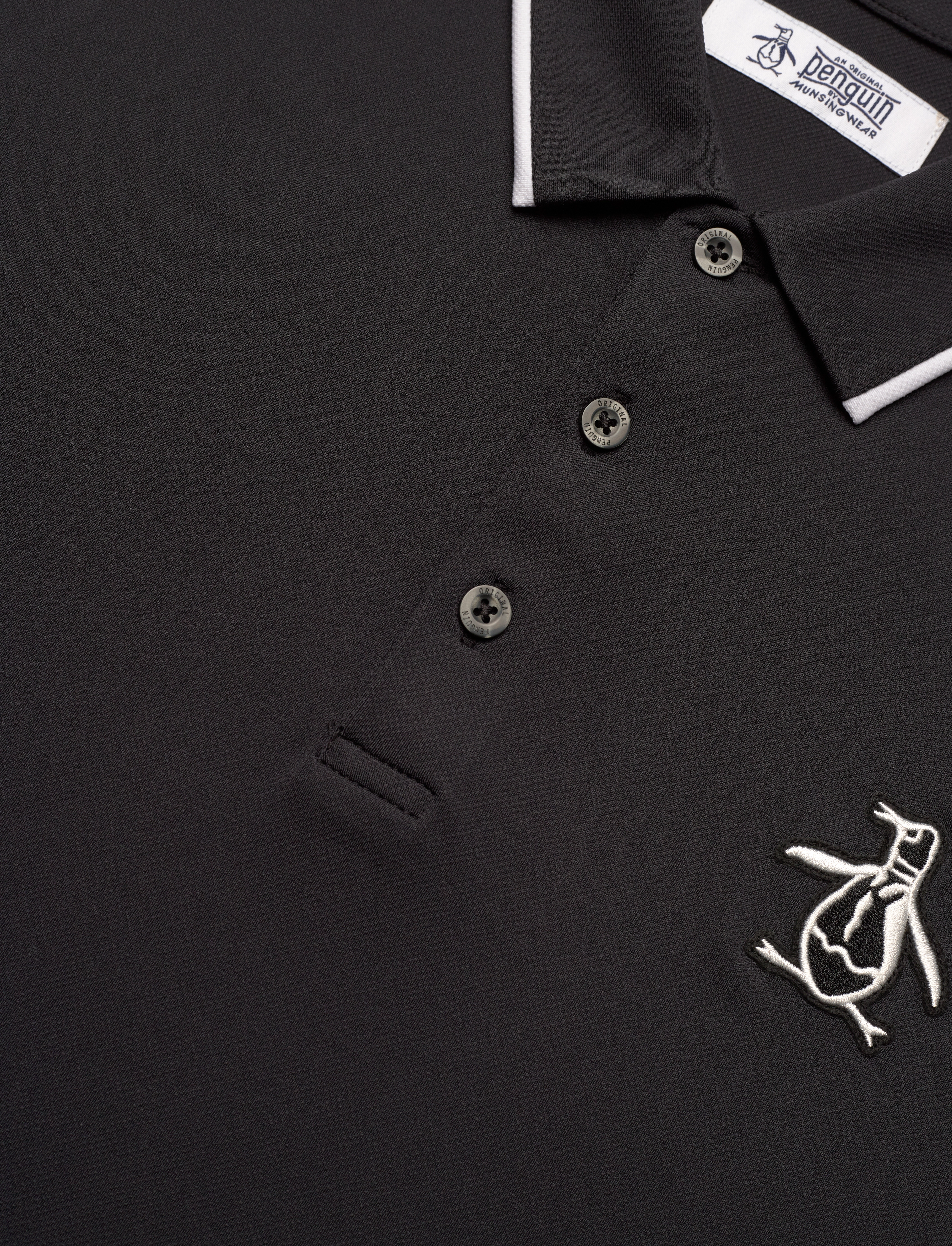 Original Penguin Golf - Heritage Piped Polo - caviar - 5