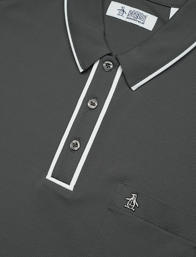 Original Penguin Golf - Technical Earl Short Sleeve Golf Polo Shirt - toppar & t-shirts - asphalt - 2