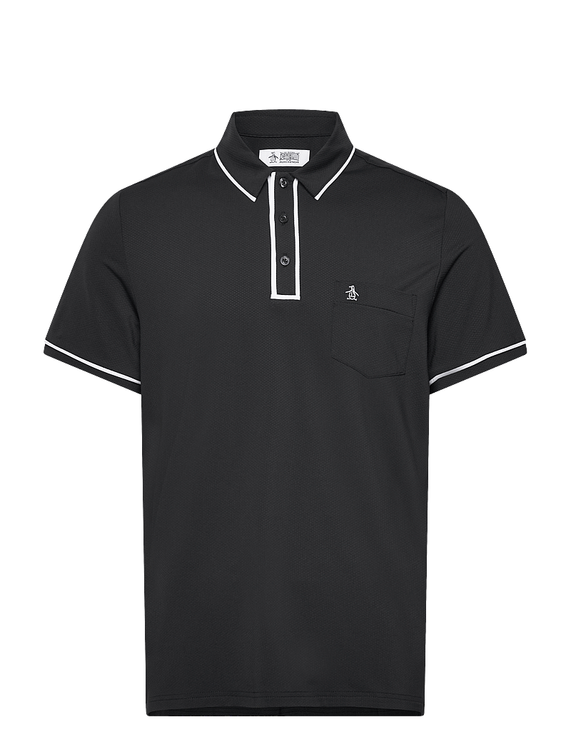 Original Penguin Golf - Technical Earl Short Sleeve Golf Polo Shirt - polos - caviar - 0