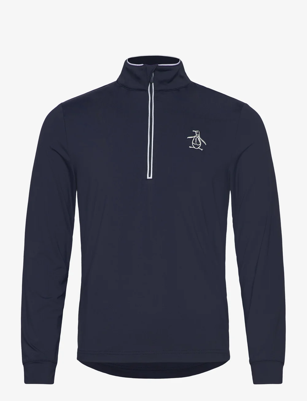 Penguin Long Sleeve Technical Earl 1/4 Zip Golf Pullover - Black Iris Penguin Long Sleeve Technical Earl 1/4 Zip Golf Pullover - Black Iris