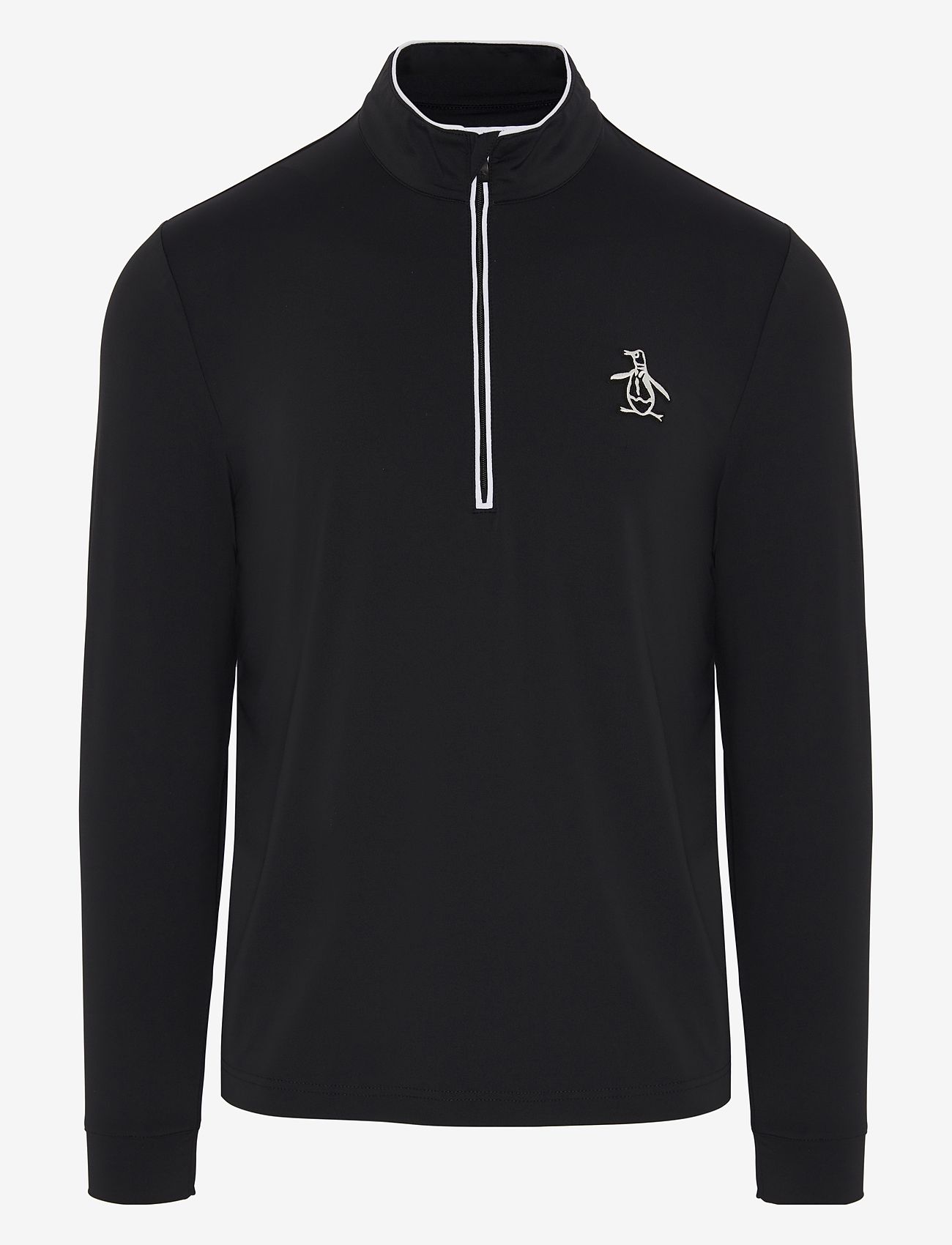 Original Penguin Golf - Technical Earl 1/4 Zip Golf Sweater - fleece - caviar - 0