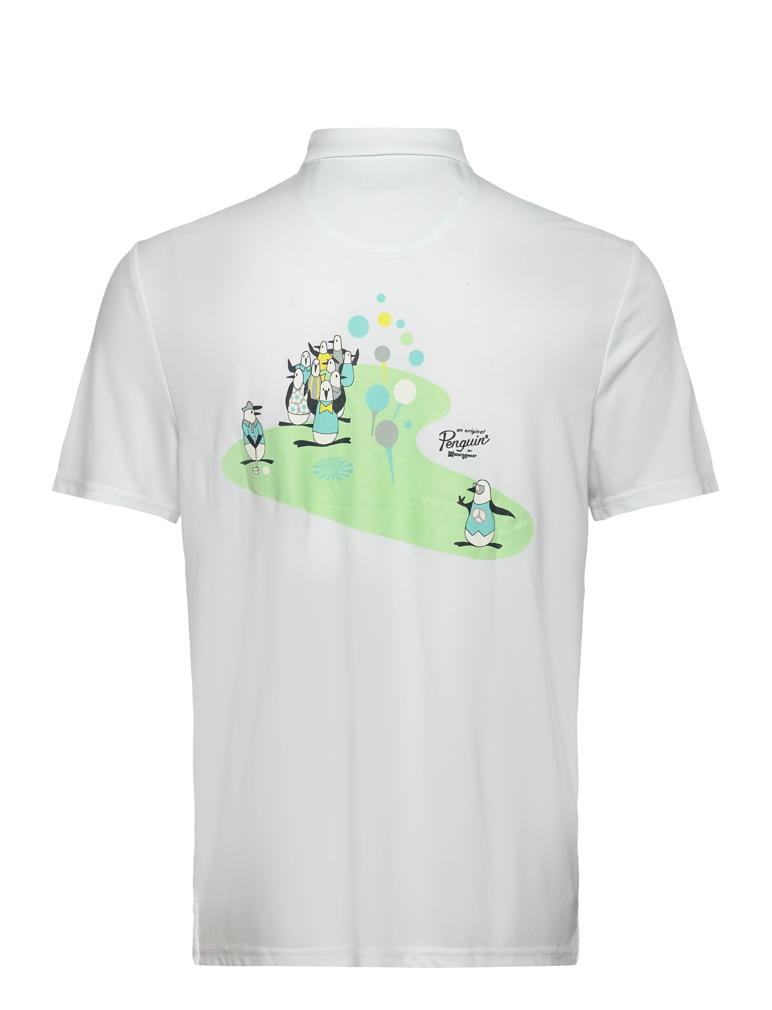 Original Penguin Golf - SS GRAPHIC OXFORD POLO - bright white - 1