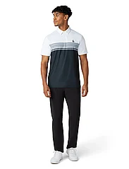 Original Penguin Golf - Engineered novelty stripe blocked print polo - polo marškinėliai trumpomis rankovėmis - bright white - 2