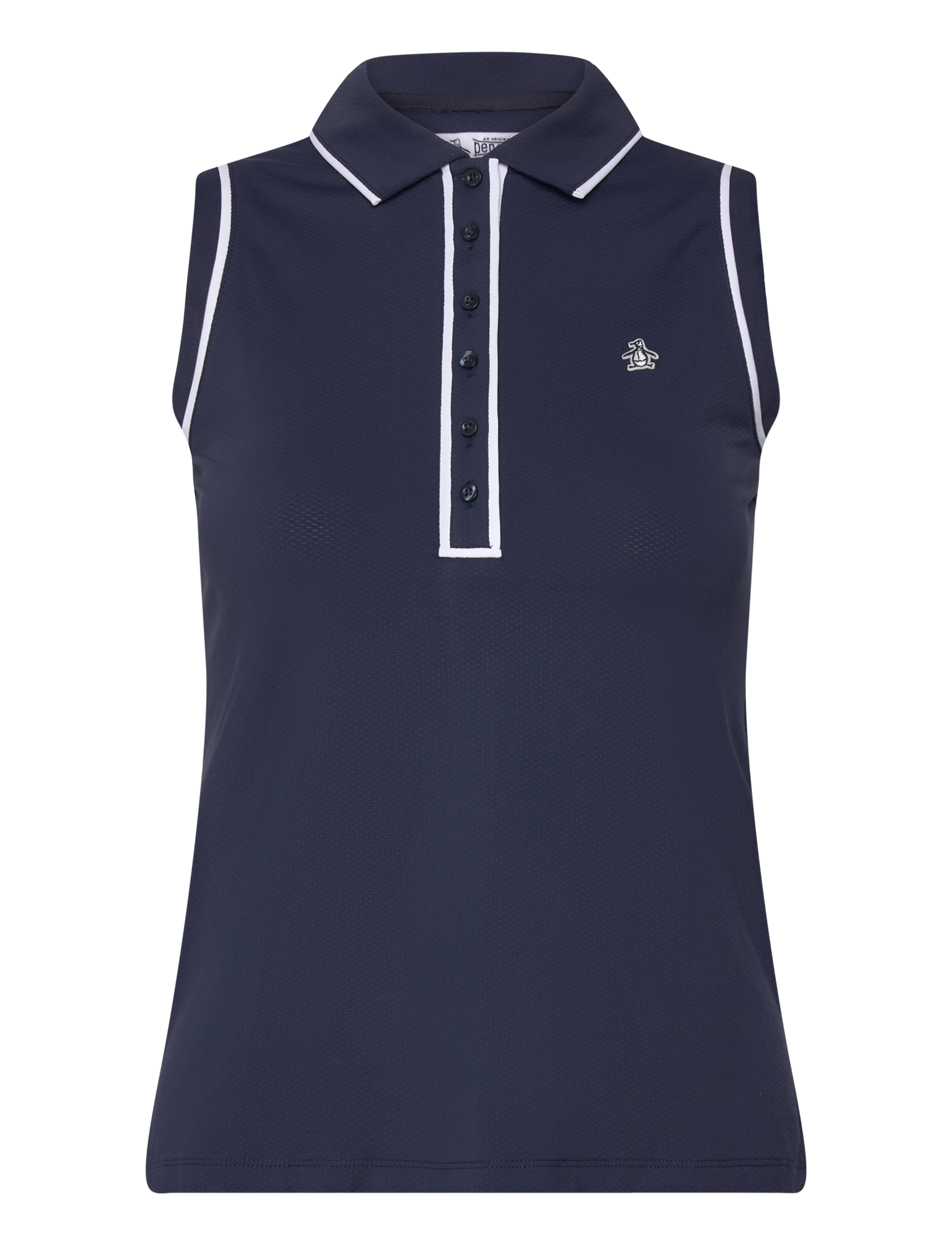 ORIGINAL PENGUIN GOLF Ärmellos Veronica Polo Navy - M - Damen