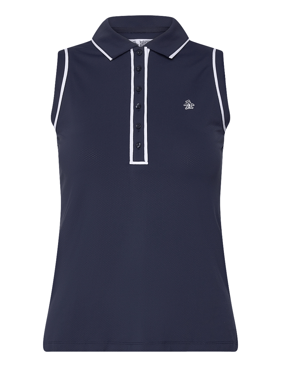 Original Penguin Golf - SLEEVELESS VERONICA POLO - pikéer - black iris - 1