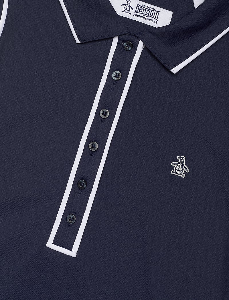 Original Penguin Golf - SLEEVELESS VERONICA POLO - toppar & t-shirts - black iris - 4