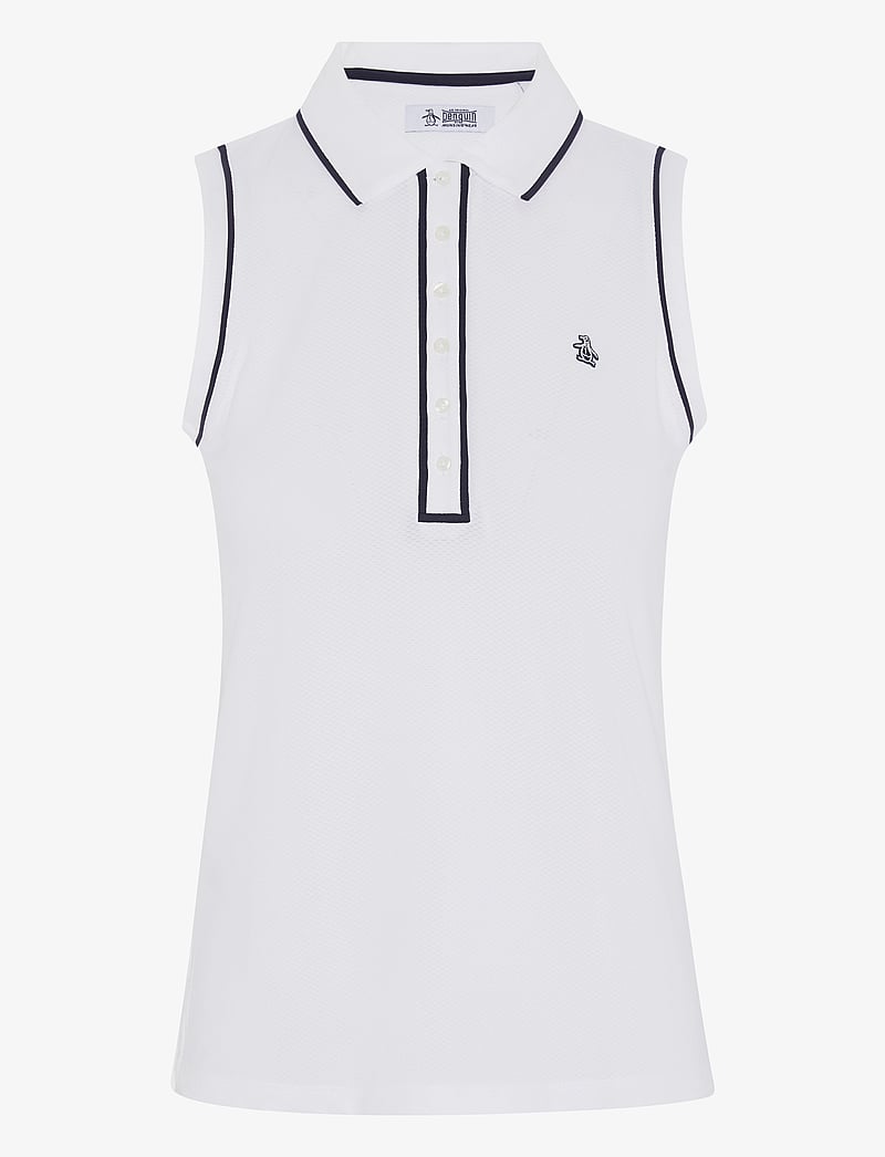 Original Penguin Golf - SLEEVELESS VERONICA POLO - topjes - bright white - 1