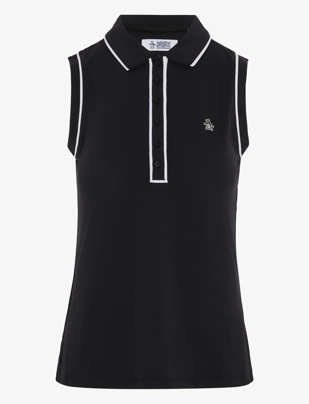 Original Penguin Golf - SLEEVELESS VERONICA POLO - toppe & t-shirts - caviar - 1