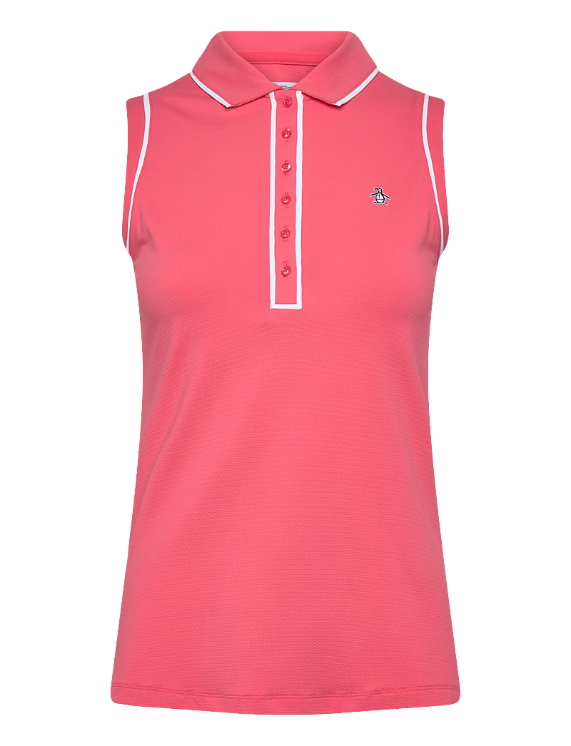 Original Penguin Golf - SLEEVELESS VERONICA POLO - tank tops - sunkissed coral - 0