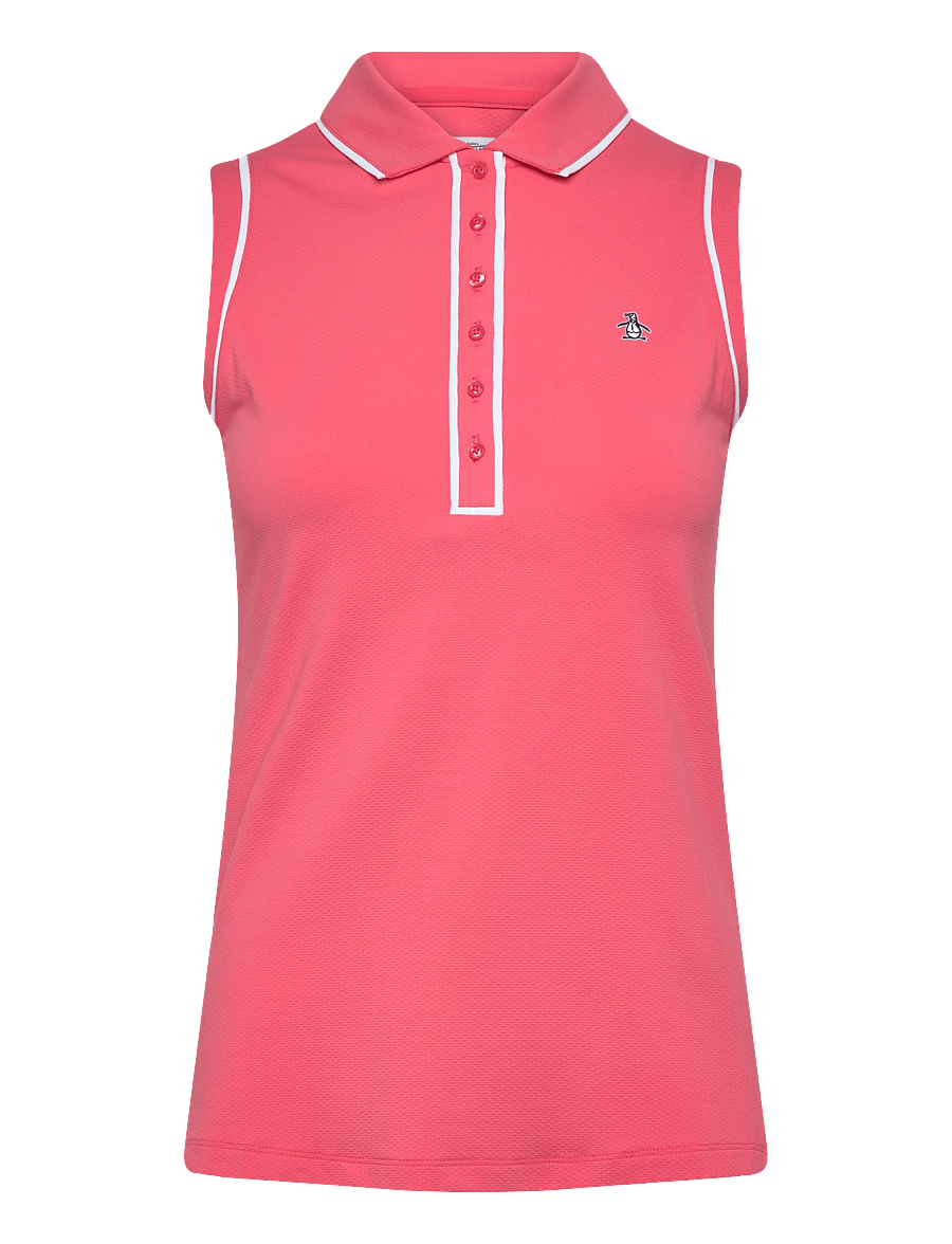 Original Penguin Golf - SLEEVELESS VERONICA POLO - pikéer - sunkissed coral - 0