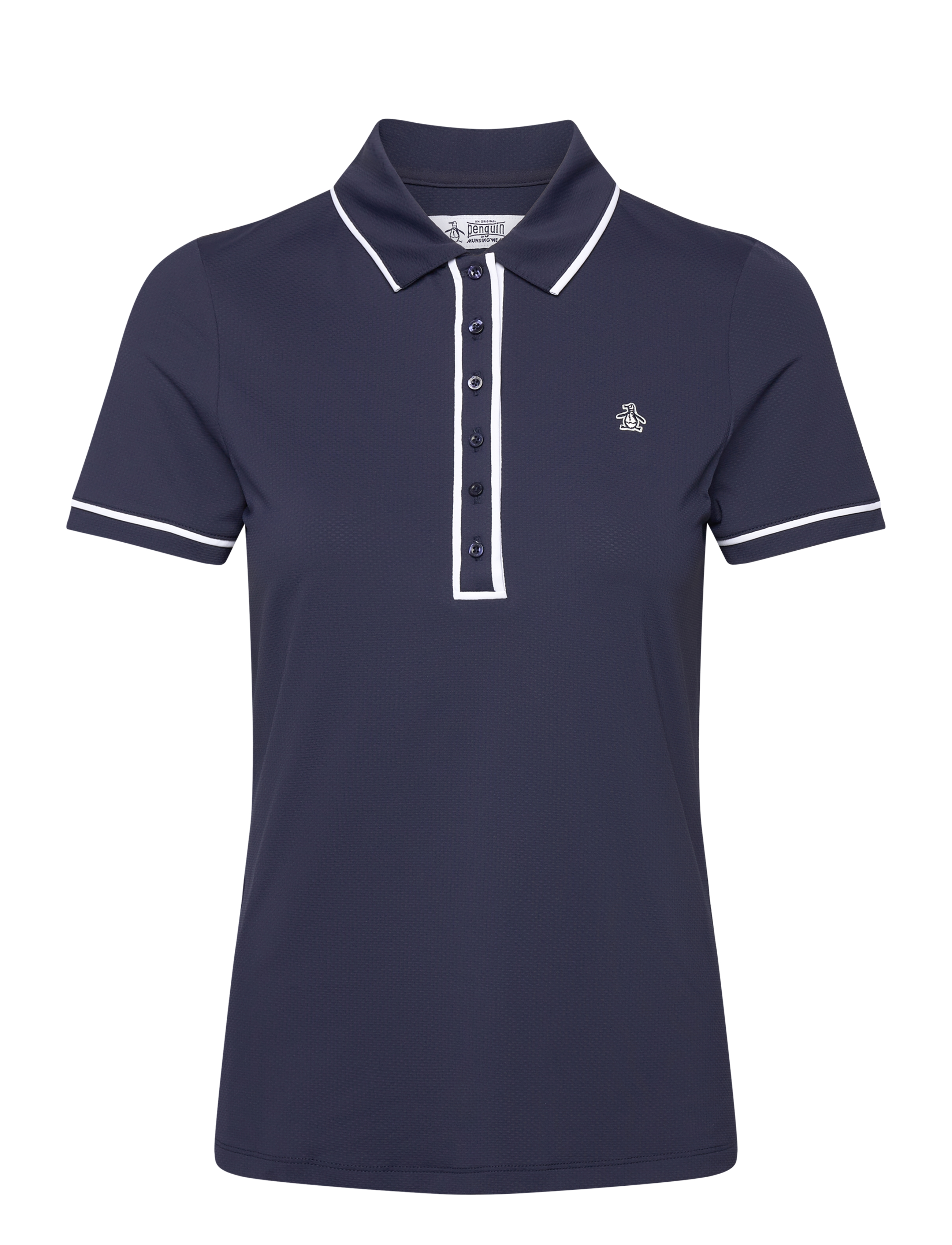 ORIGINAL PENGUIN GOLF Kurz Sleeve Veronica Polo Navy - XS - Damen