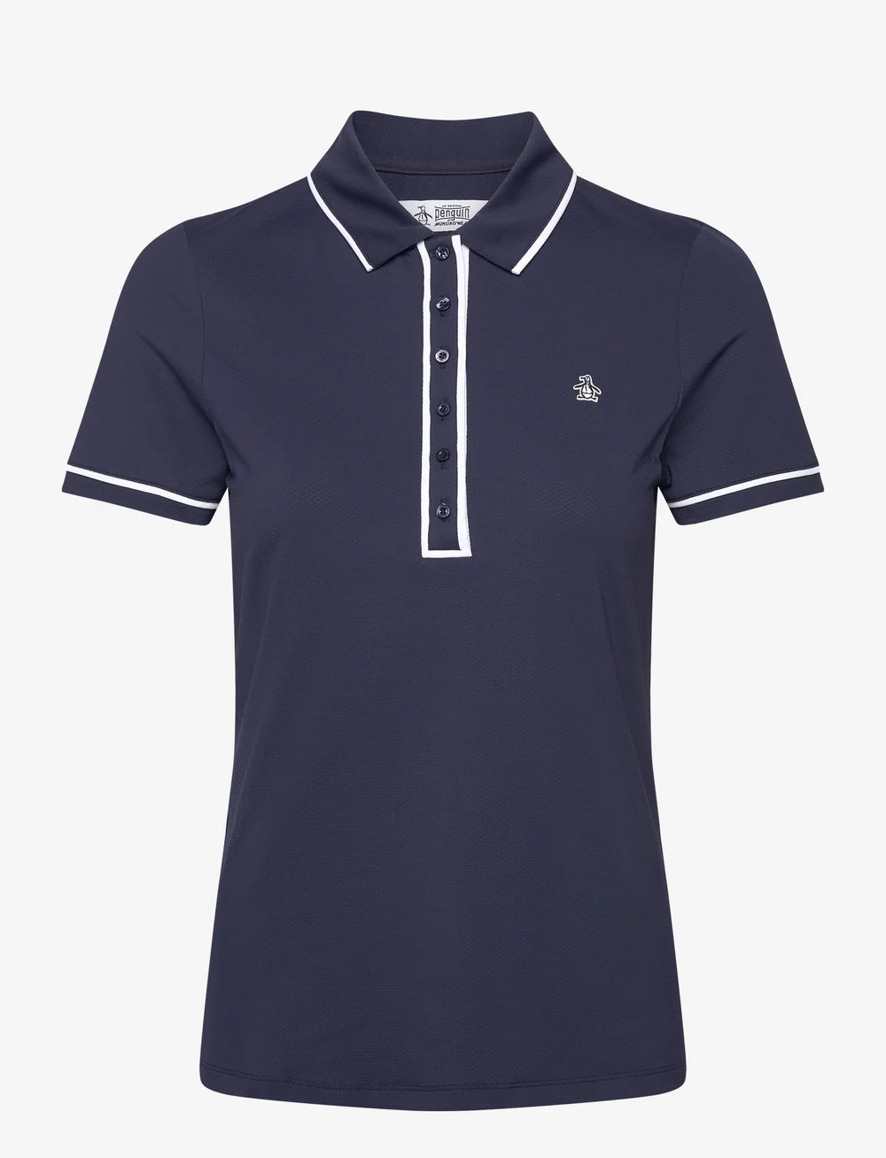 Original Penguin Golf - SHORT SLEEVE VERONICA POLO - toppar & t-shirts - black iris - 0