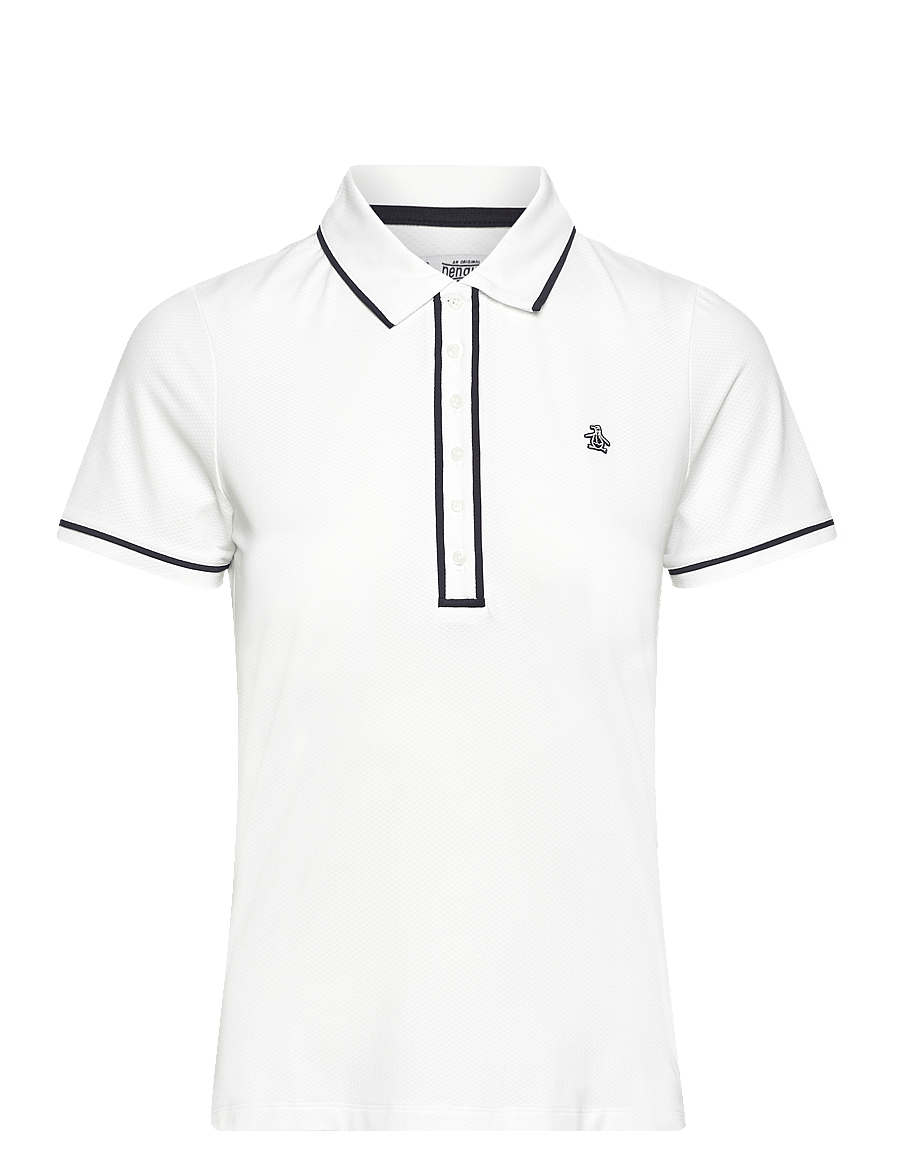 Original Penguin Golf - Short Sleeve Performance Veronica Golf Polo - oberteile & t-shirts - bright white - 1