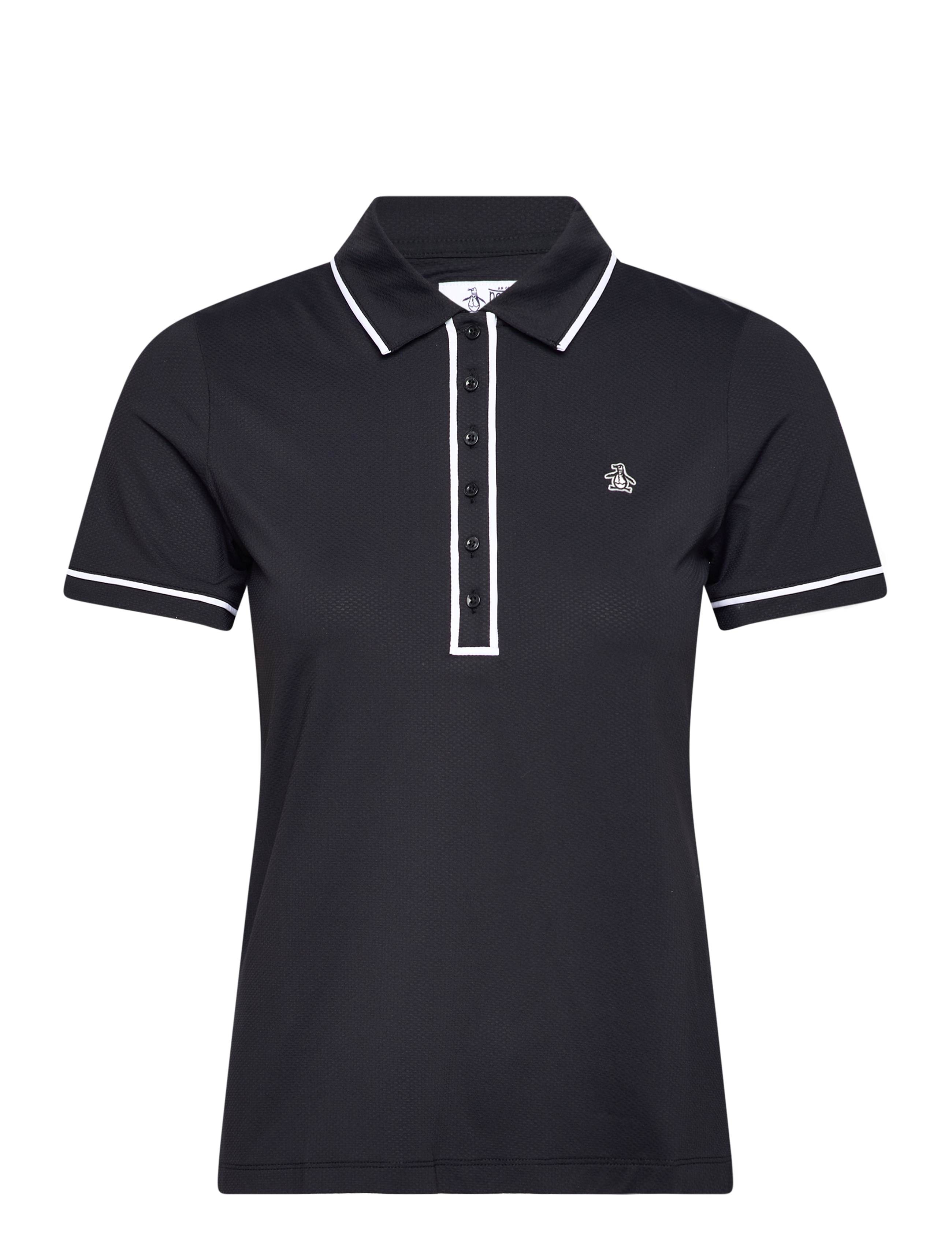 ORIGINAL PENGUIN GOLF Kurz Sleeve Veronica Polo Schwarz - S - Damen