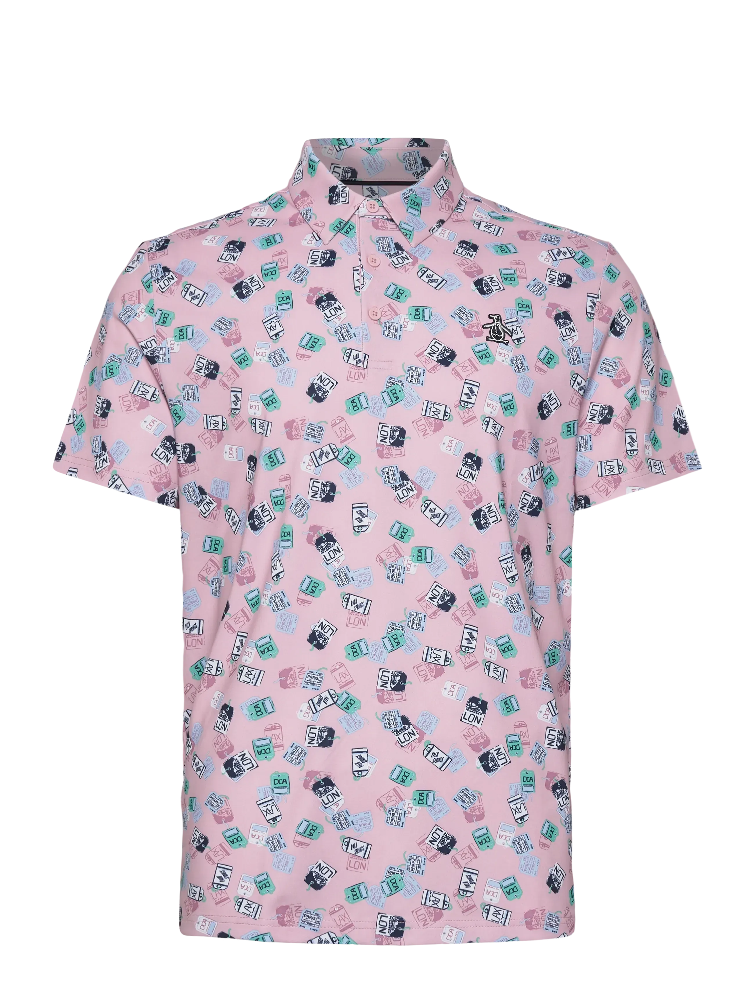 ORIGINAL PENGUIN GOLF Pete’s Travel Tag Caddy Polo Pink - M - Herren