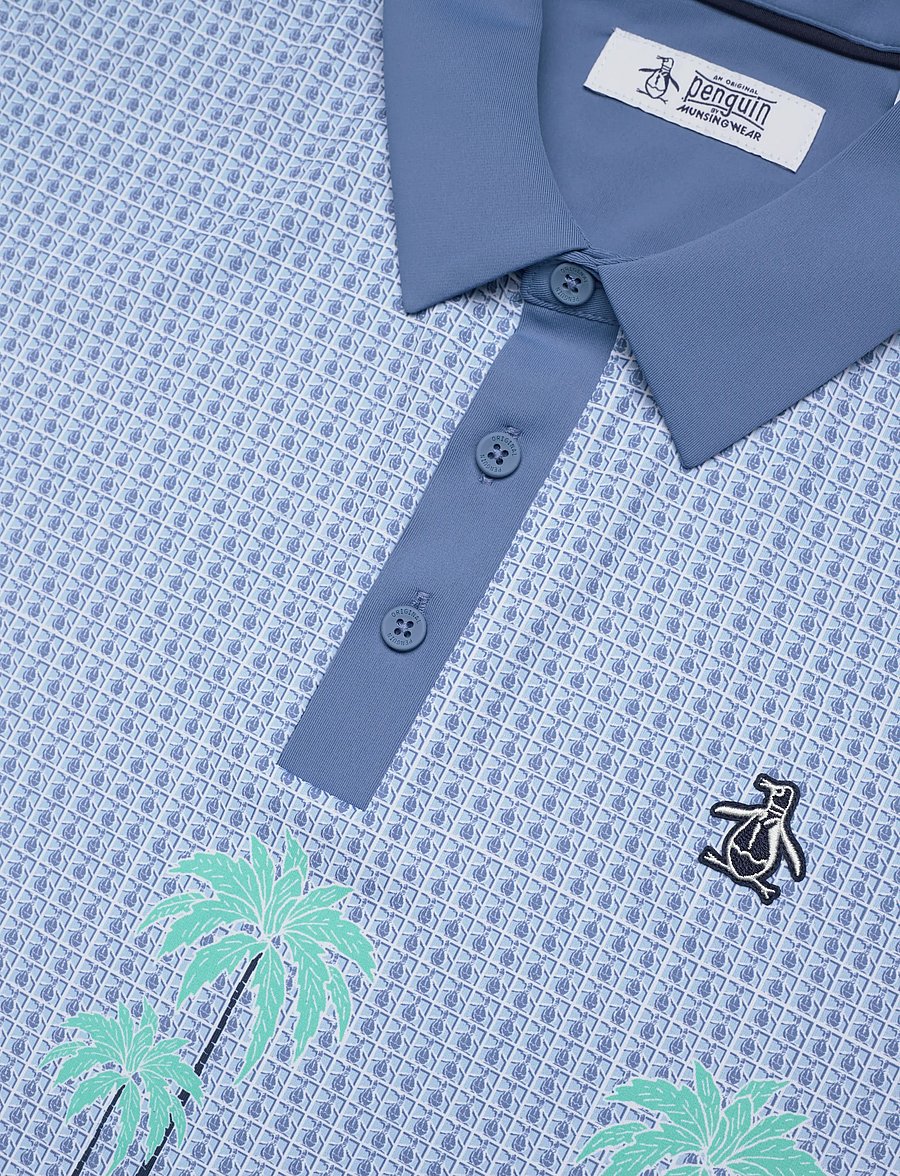 Original Penguin Golf - Palm Spring Block Polo - oberteile & t-shirts - quiet harbor - 2