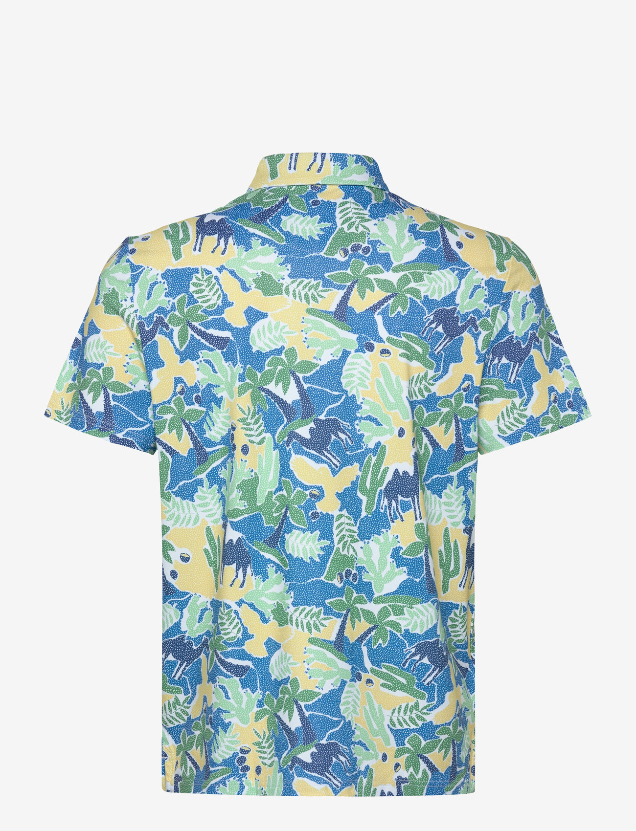 Original Penguin Golf - IBIZA PRINT POLO - toppe & t-shirts - bright white - 1