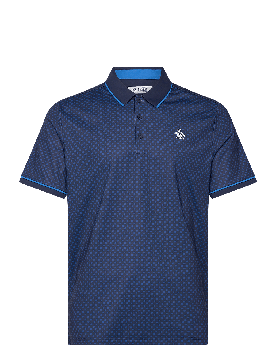 Original Penguin Golf - NOVELTY GRAPHIC PRINT POLO - black iris - 0