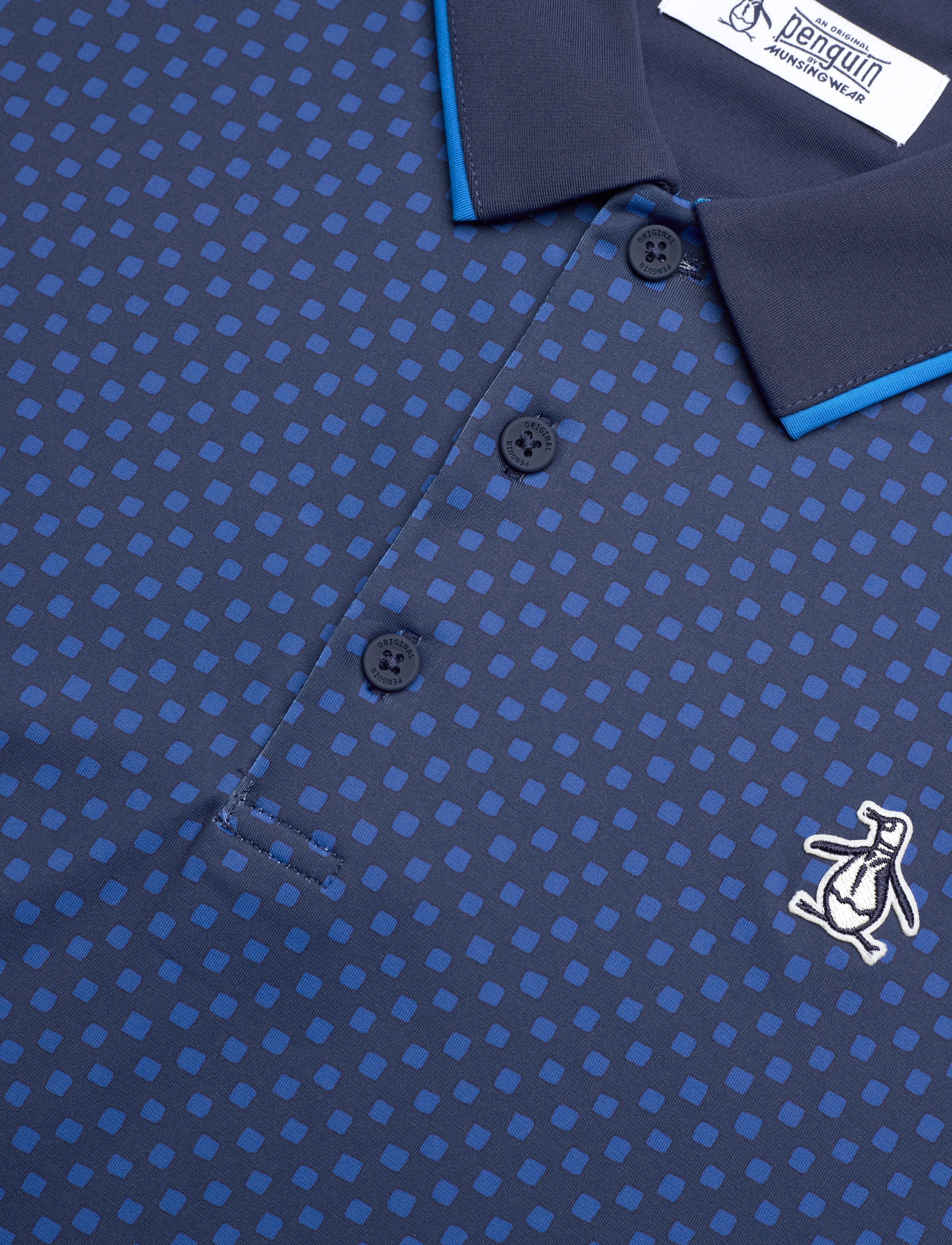 Original Penguin Golf - NOVELTY GRAPHIC PRINT POLO - black iris - 2