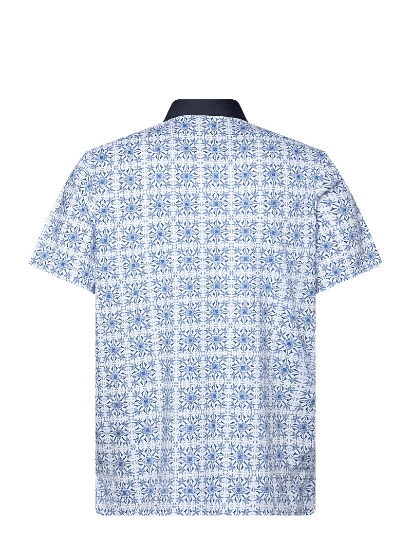 Original Penguin Golf - PETE'S COCKTAIL WINDOWPANE POLO - alussärgid ja t-särgid - bright white - 1
