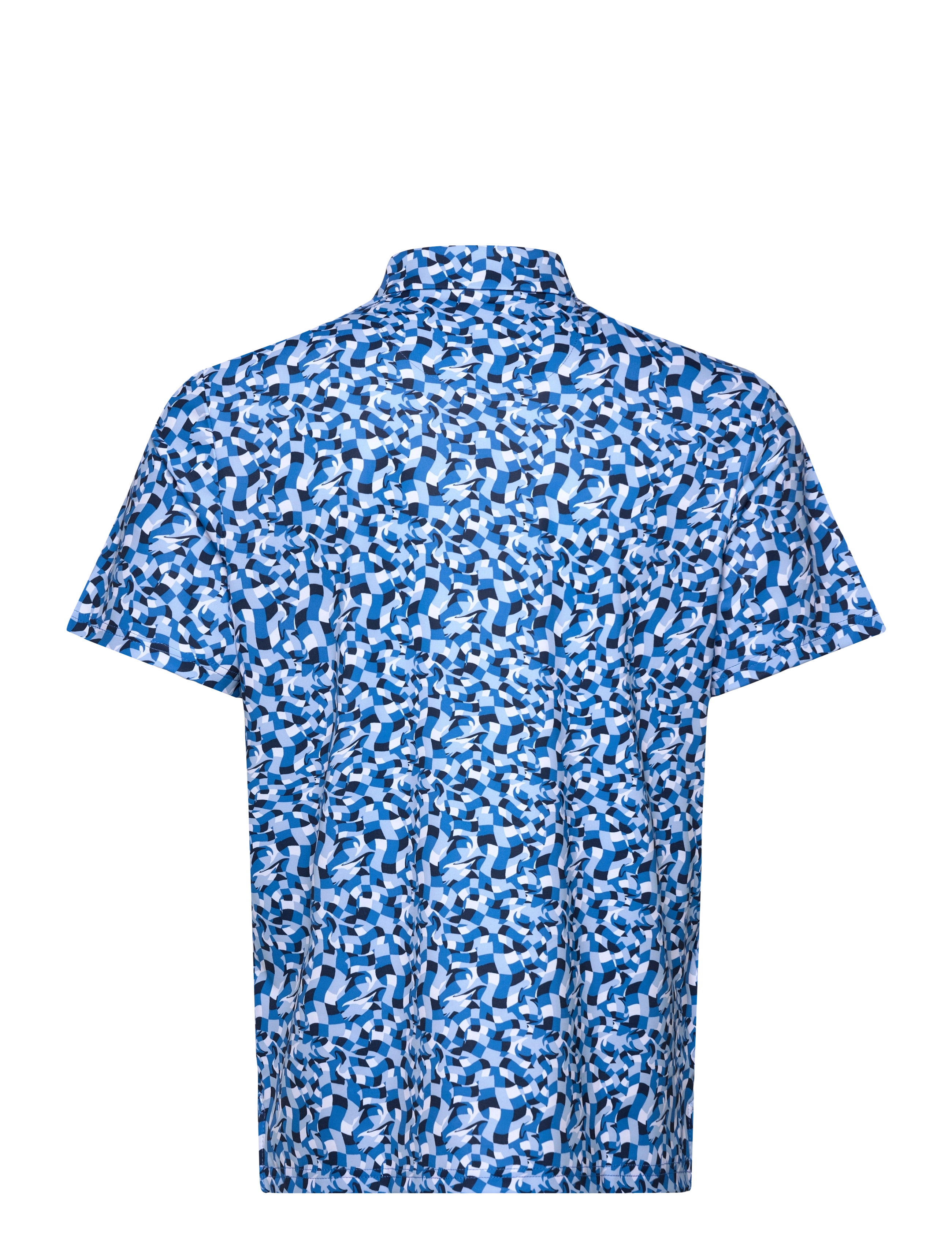 Original Penguin Golf - UNDERWATER MOSAIC GEO POLO - french blue - 1