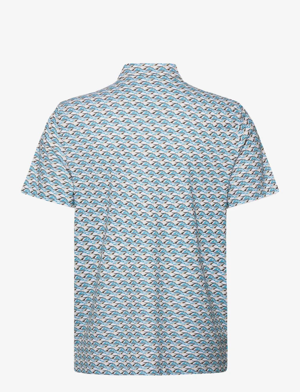 Original Penguin Golf - Layered Umbrella Print Polo - oberteile & t-shirts - blue grotto - 1