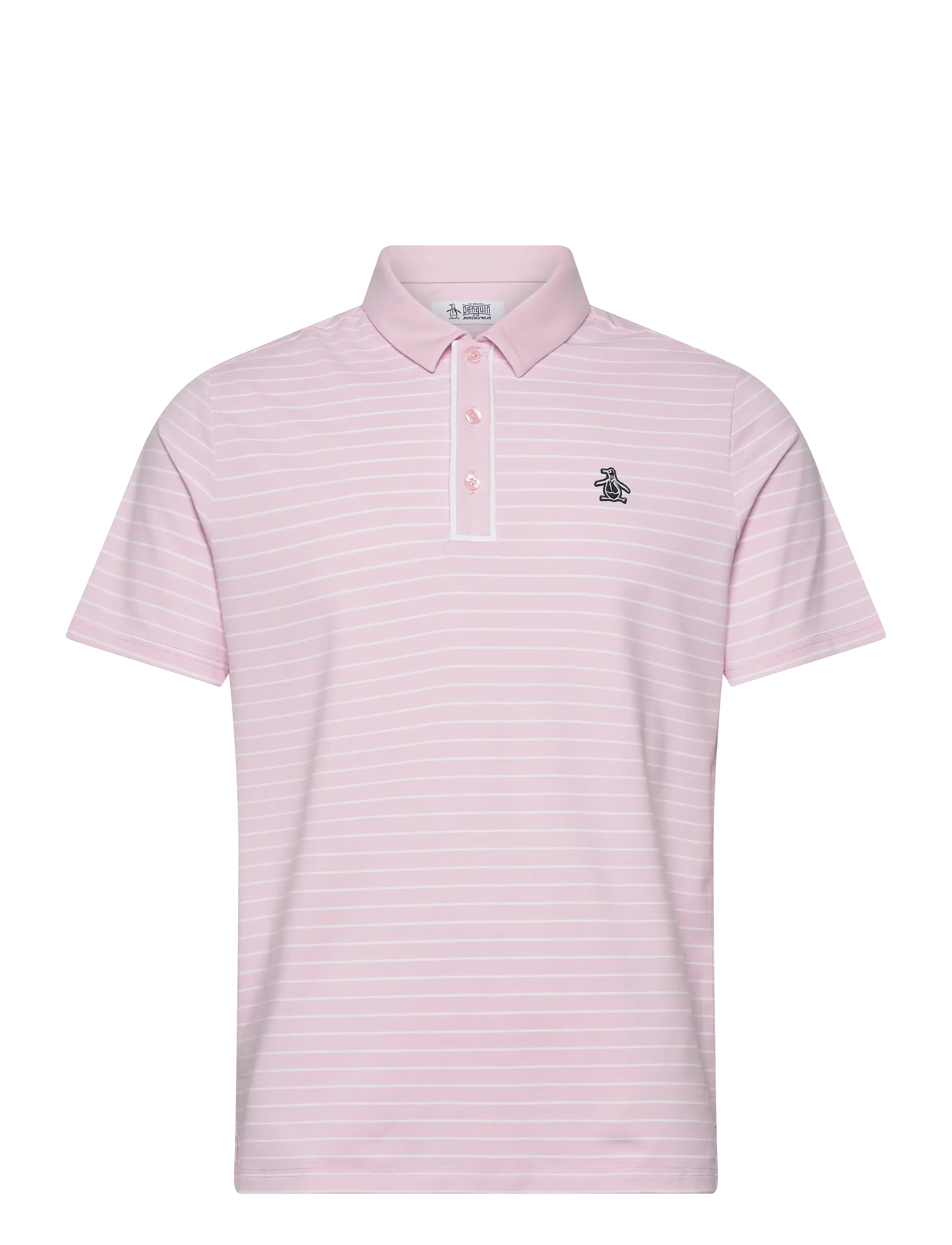 Original Penguin Golf Heritage Stripe Polo - Golf - CHARM PINK / pink/rose