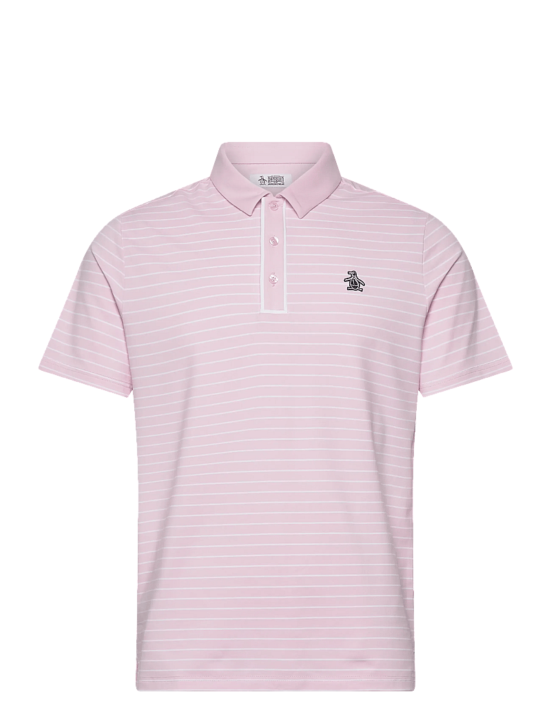 Original Penguin Golf - Heritage Stripe Polo - kurzärmelig - charm pink - 0