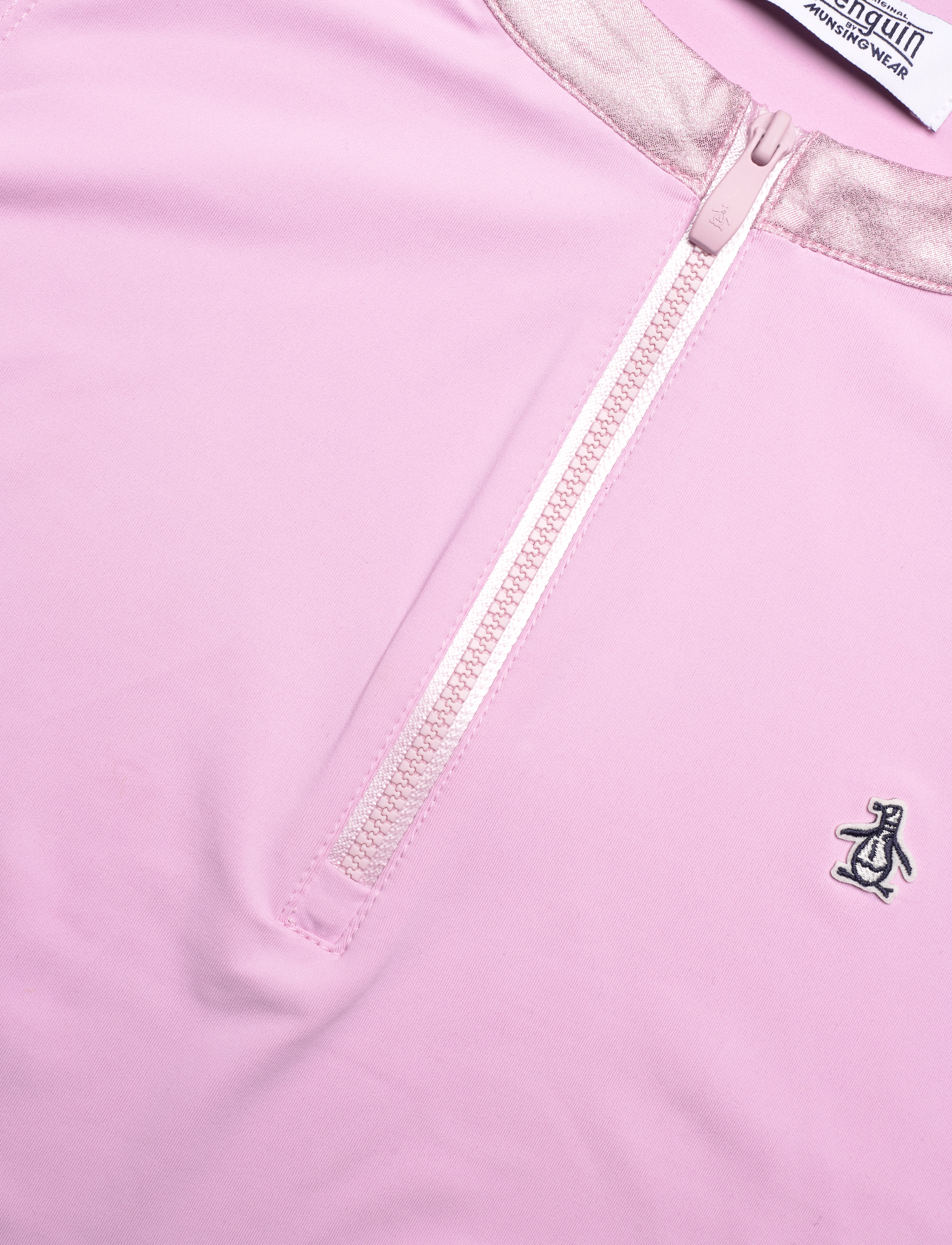 Original Penguin Golf - SL Metalic Mock - sportstoppe - charm pink - 2