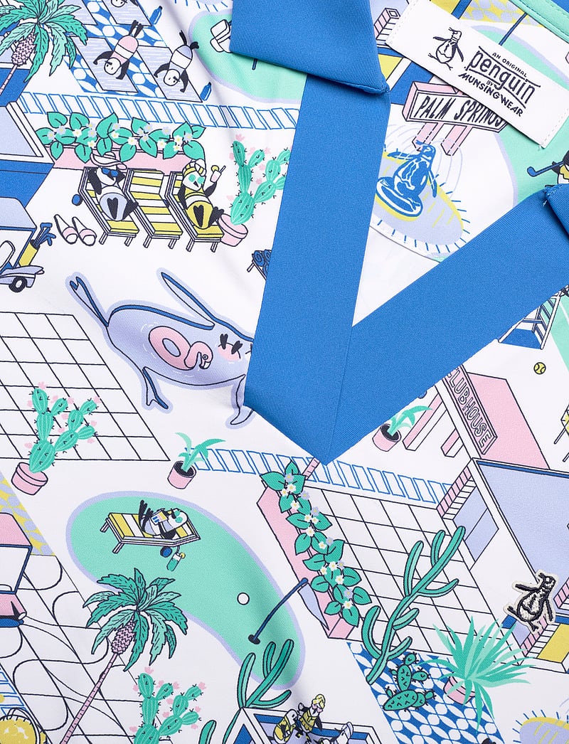 Original Penguin Golf - SS Palm Springs Polo - toppar & t-shirts - bright white - 2