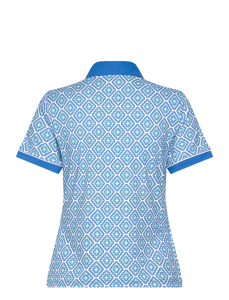 Original Penguin Golf - Cap Sleeve Printed Polo - alussärgid ja t-särgid - french blue - 1