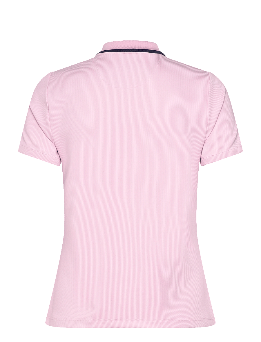 Original Penguin Golf - SS Rib Polo W/ Metallic Zipper - charm pink - 1