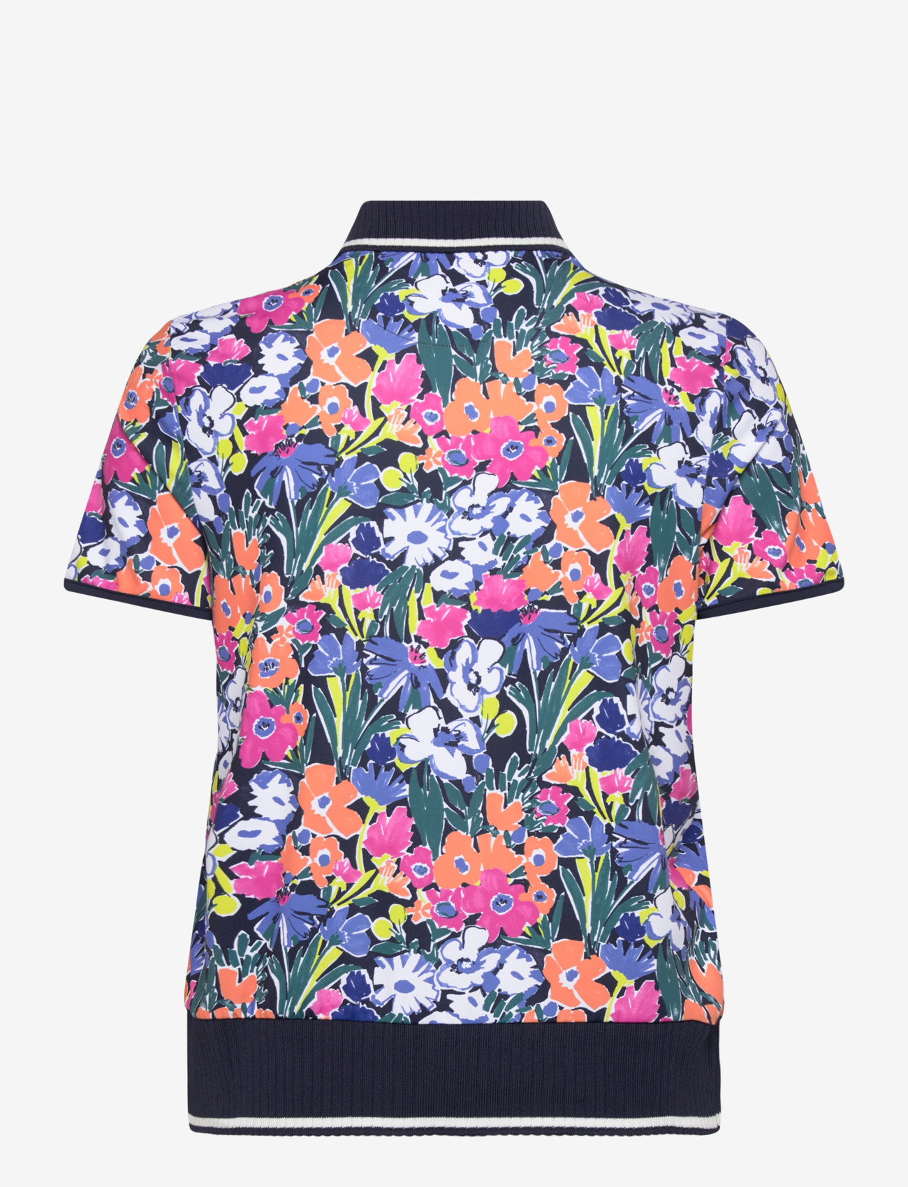 Original Penguin Golf - Polo with Scallop Rib - oberteile & t-shirts - black iris - 1