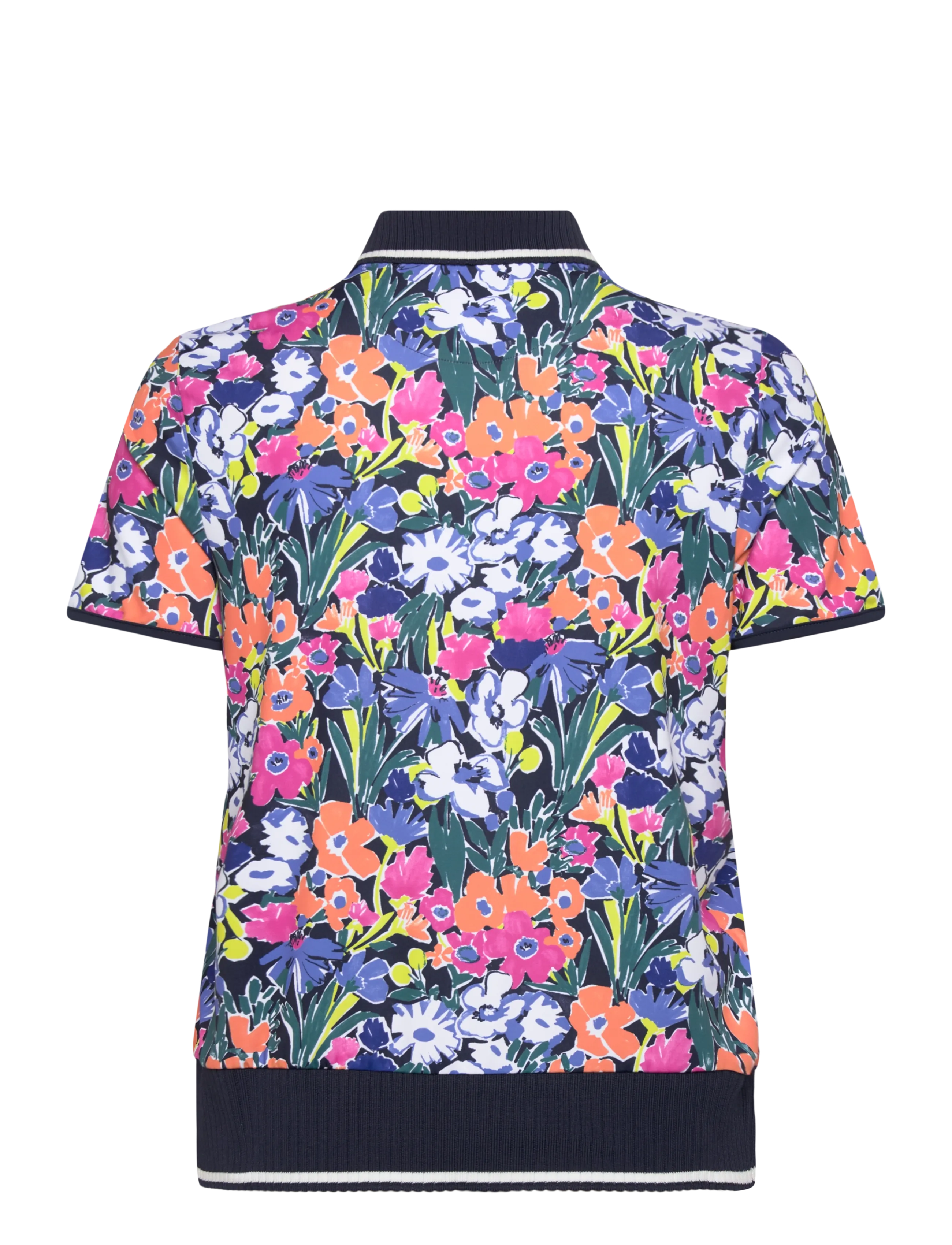 Original Penguin Golf - Polo with Scallop Rib - oberteile & t-shirts - black iris - 1