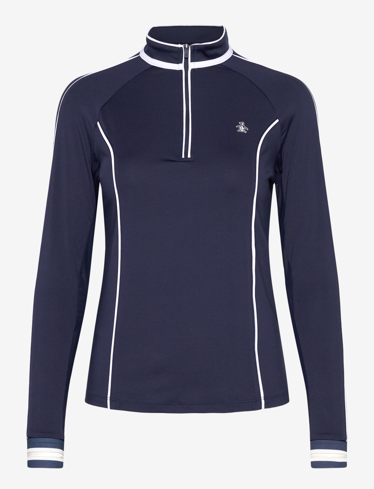 Original Penguin Golf - SUN PROTECTION GOLF 1/4 ZIP TOP - alussärgid ja t-särgid - black iris - 0