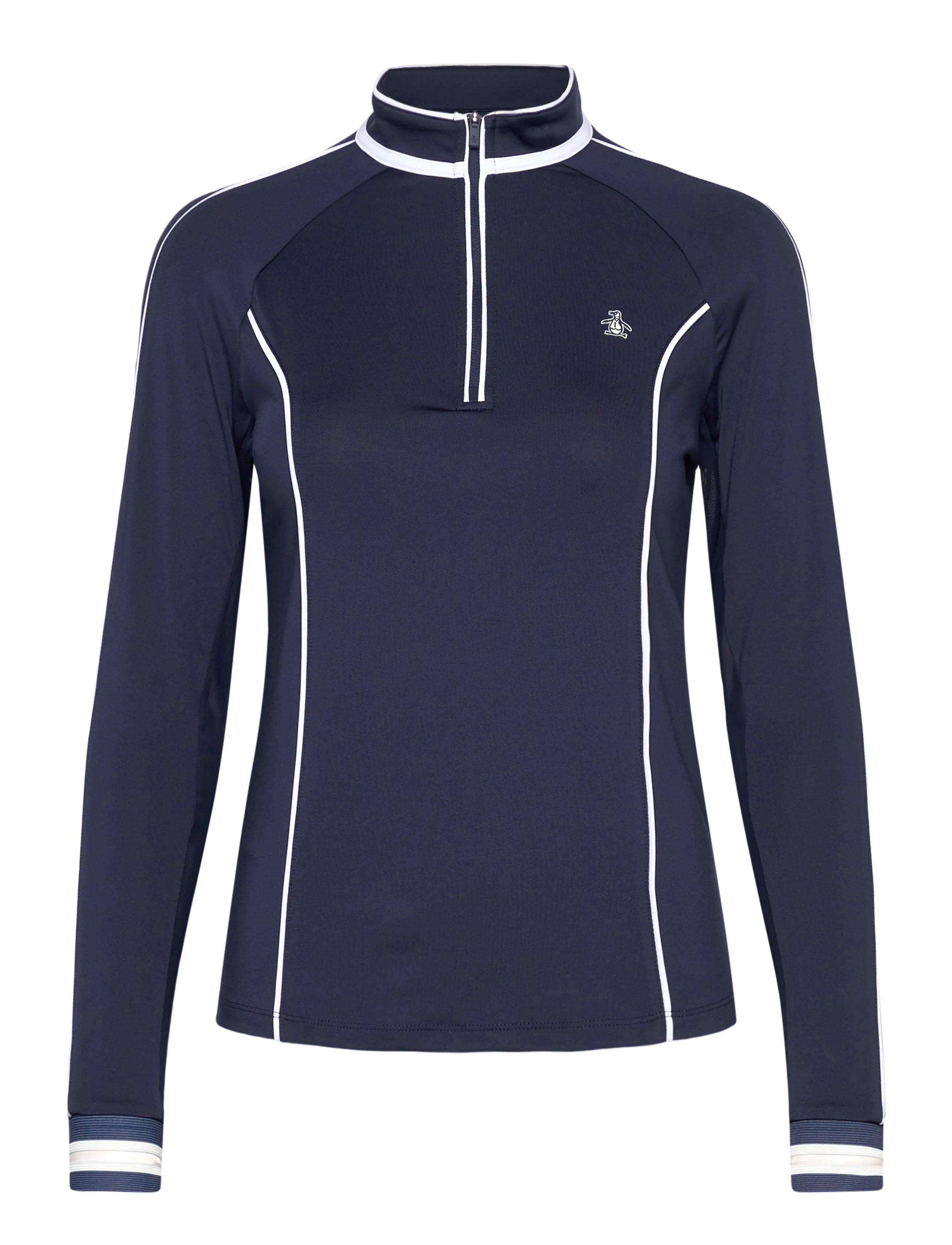 Original Penguin Golf SUN PROTECTION GOLF 1/4 ZIP TOP - Kampagne - BLACK IRIS / navy
