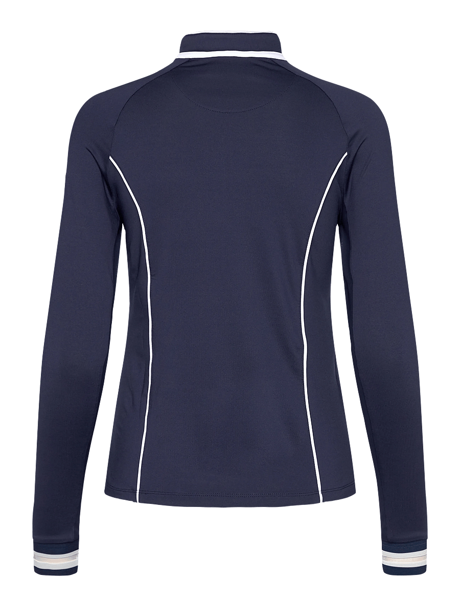 Original Penguin Golf - SUN PROTECTION GOLF 1/4 ZIP TOP - overdele - black iris - 1