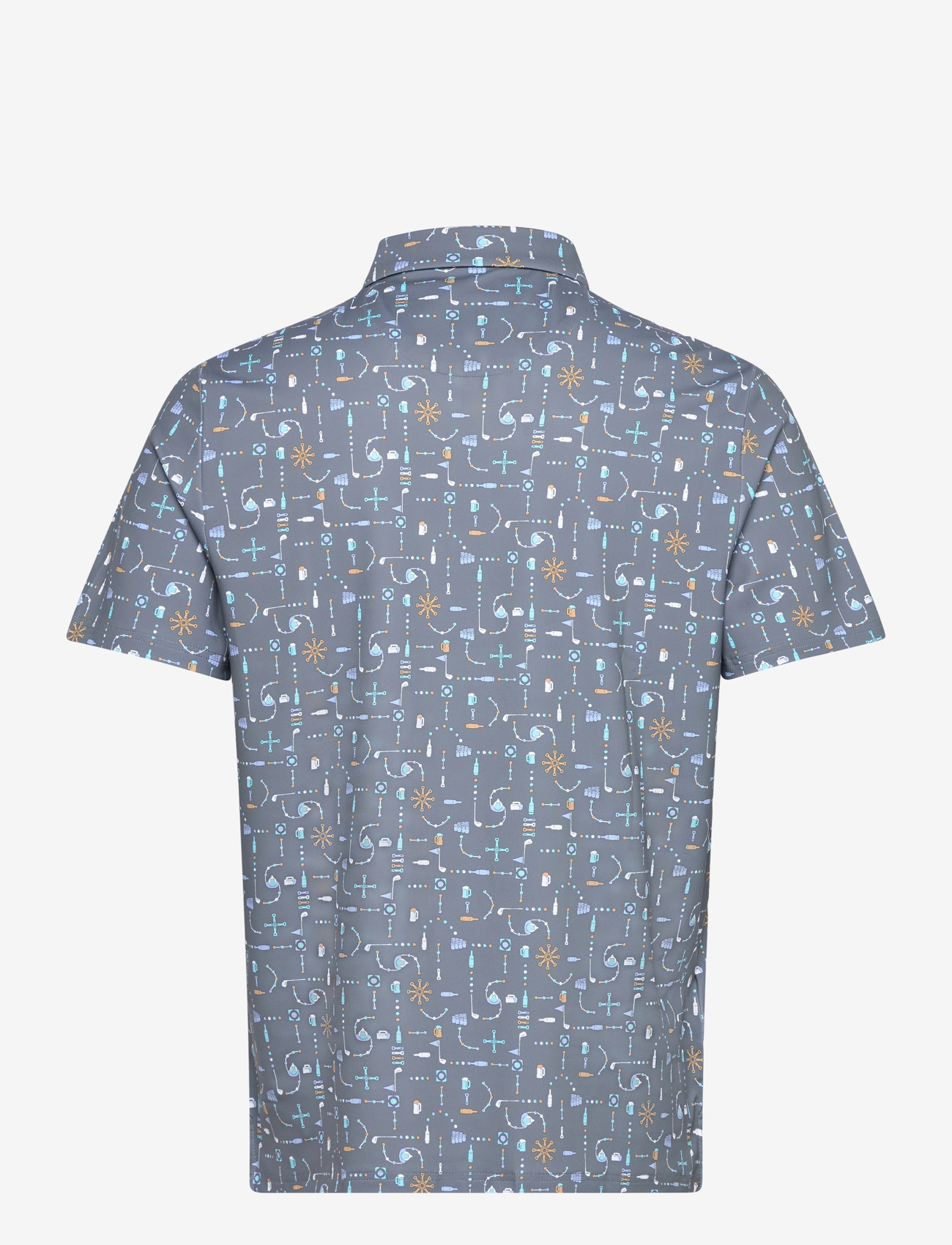Original Penguin Golf - Beer pong printed polo - oberteile & t-shirts - quiet shade - 1