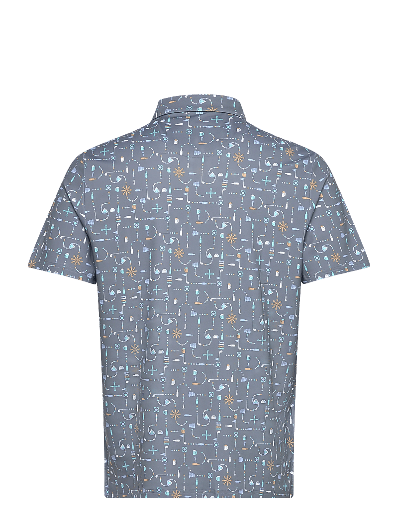Original Penguin Golf - Beer pong printed polo - oberteile & t-shirts - quiet shade - 1