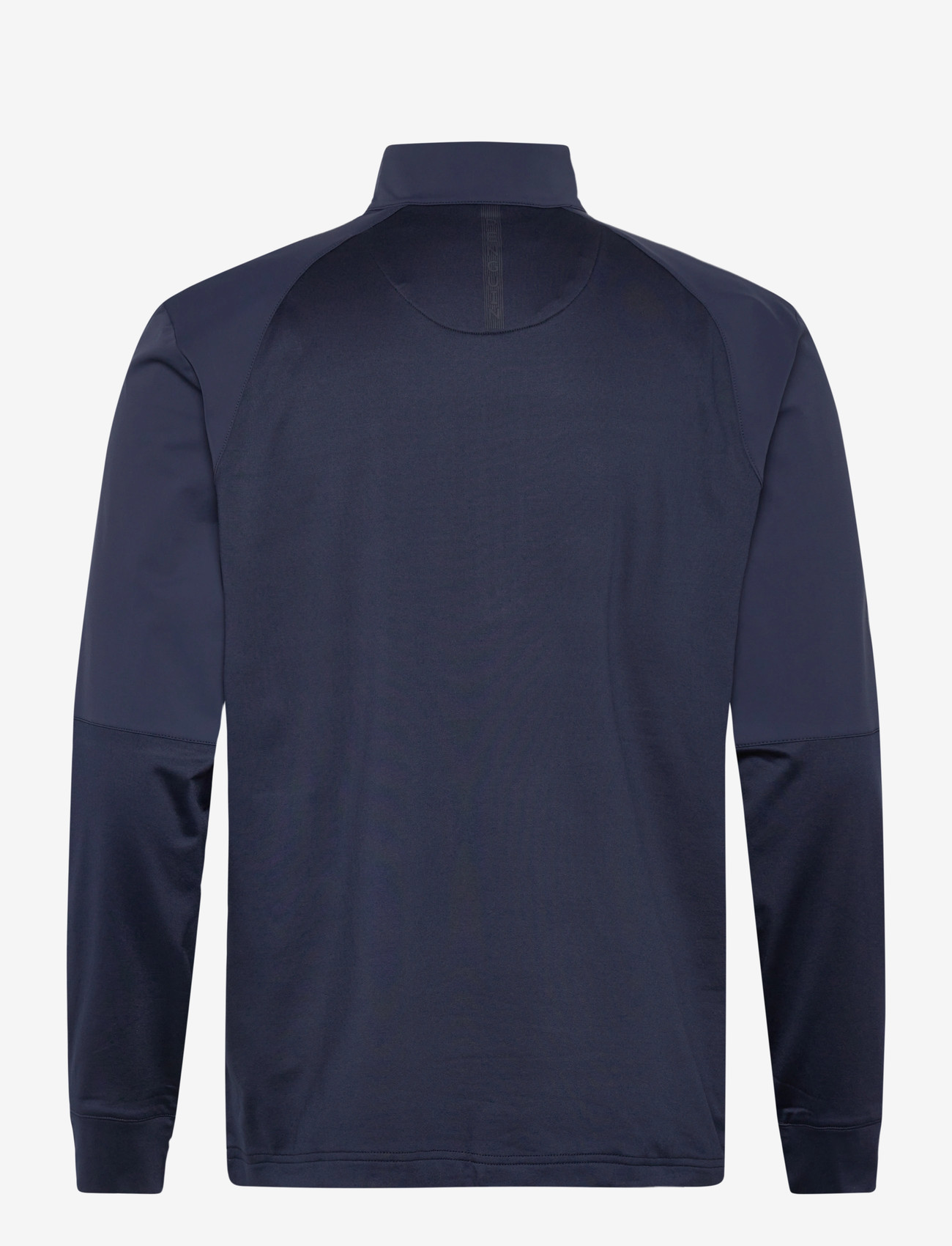 Original Penguin Golf - MIXED MEDIA 1/4 ZIP PULLOVER - fleece og mellemlag - black iris - 1